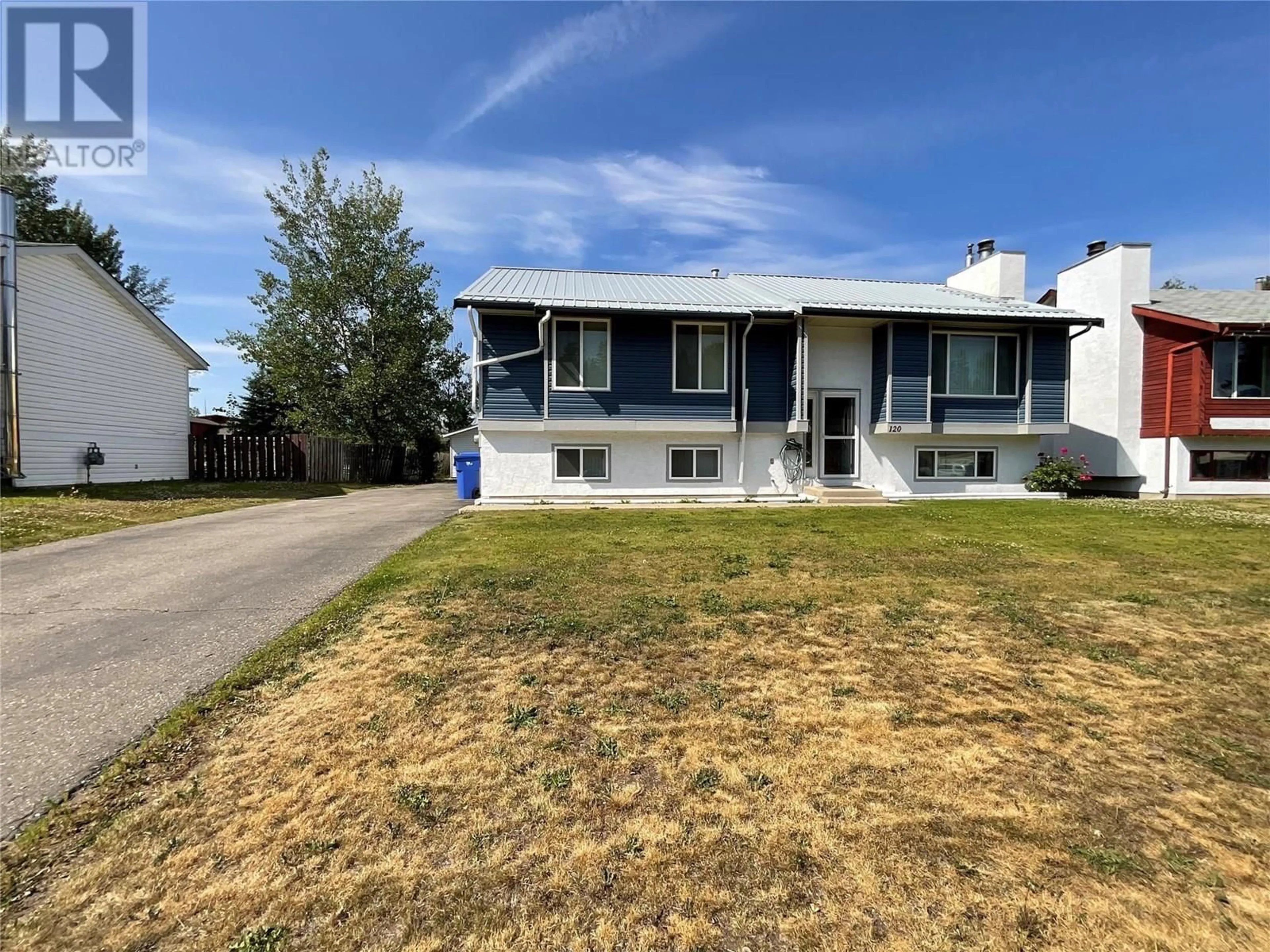 Home with vinyl exterior material, street for 120 ASH CRESCENT, Tumbler Ridge British Columbia V0C2W0