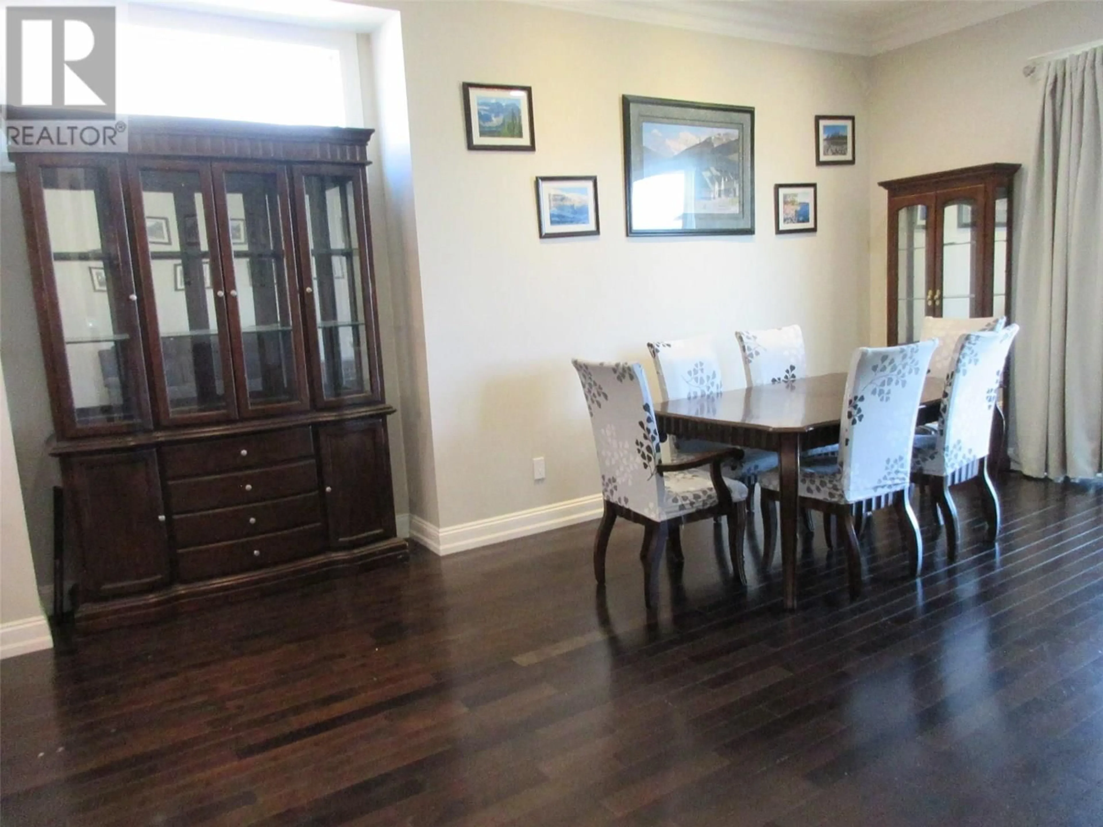 Dining room, wood/laminate floor for 3043 HILTON DRIVE, Merritt British Columbia V1K0B2
