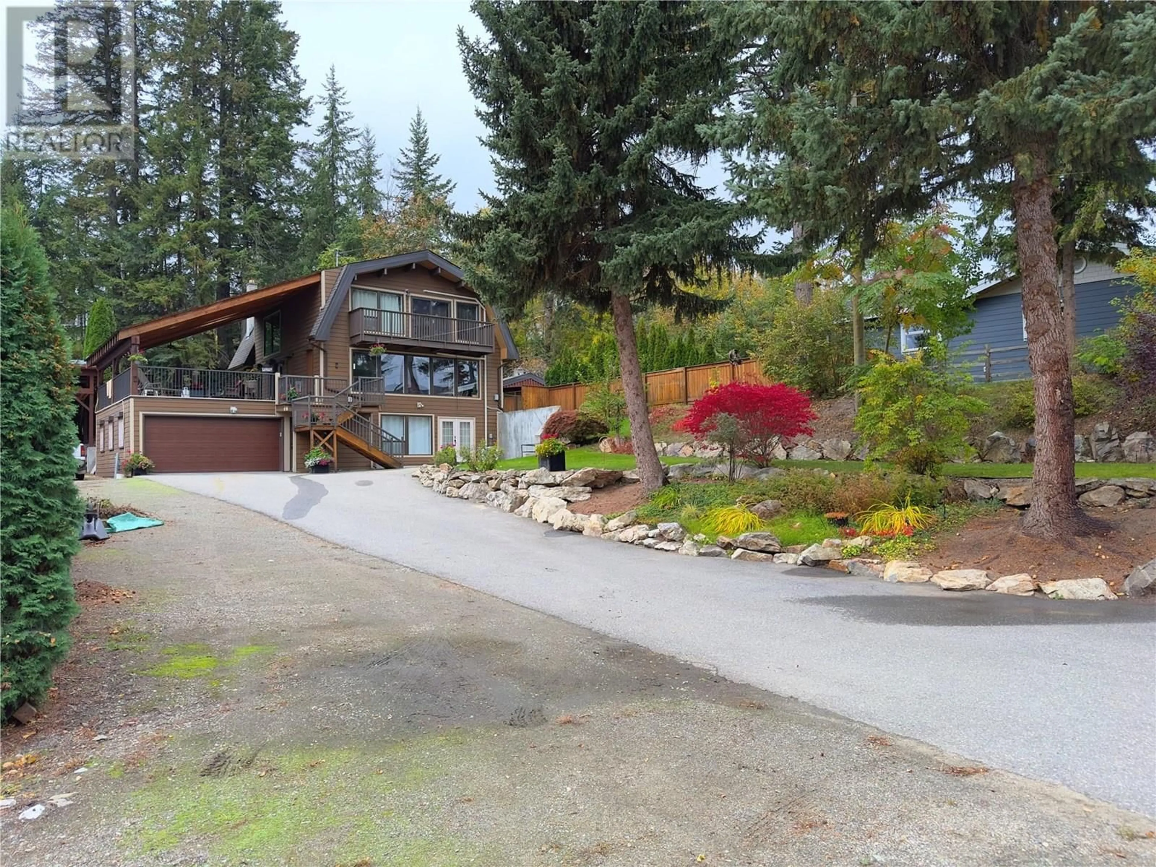A pic from outside/outdoor area/front of a property/back of a property/a pic from drone, mountain view for 2428 BLIND BAY ROAD, Blind Bay British Columbia V0E1H2