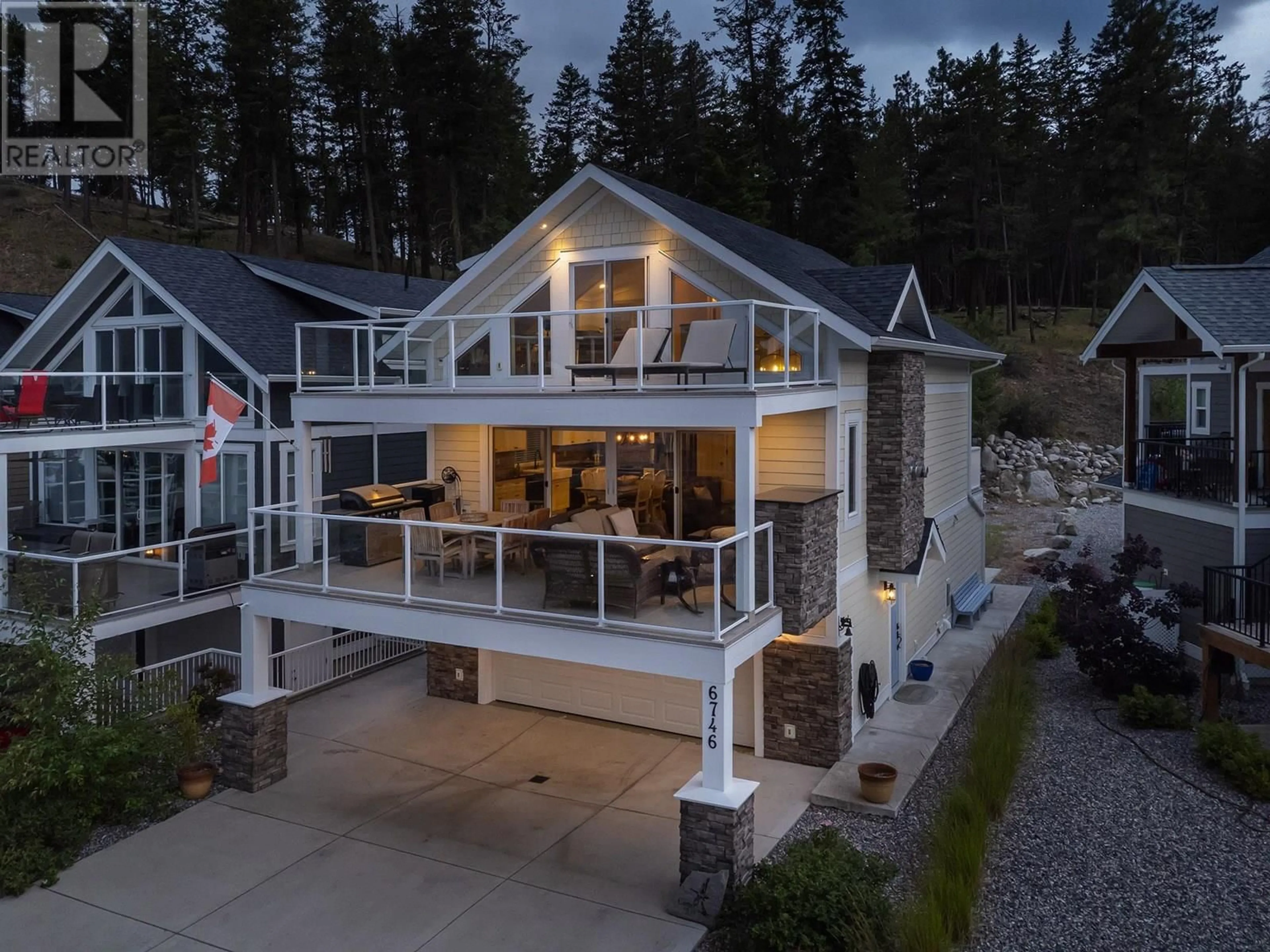 A pic from outside/outdoor area/front of a property/back of a property/a pic from drone, unknown for 6746 MARBELLA LOOP, Kelowna British Columbia V1Z3R8