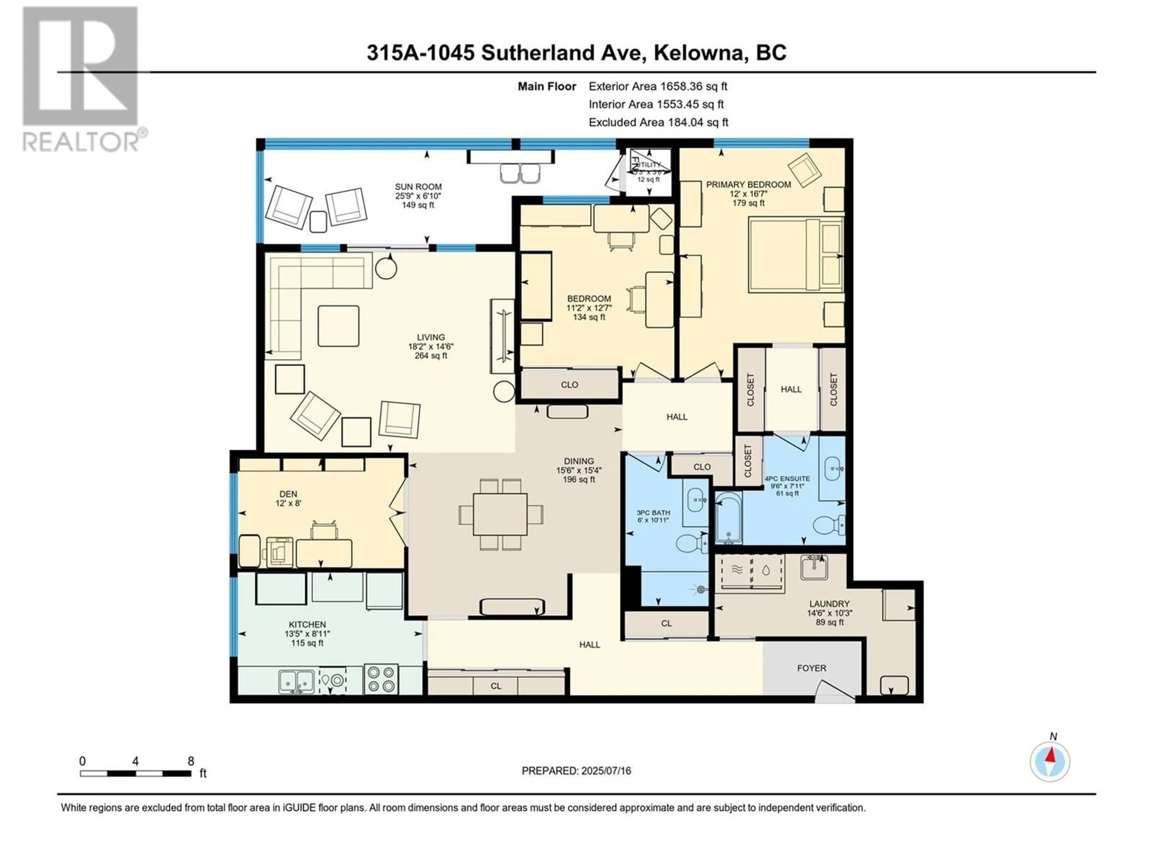 Floor plan for 315A - 1045 SUTHERLAND AVENUE, Kelowna British Columbia V1Y5Y1