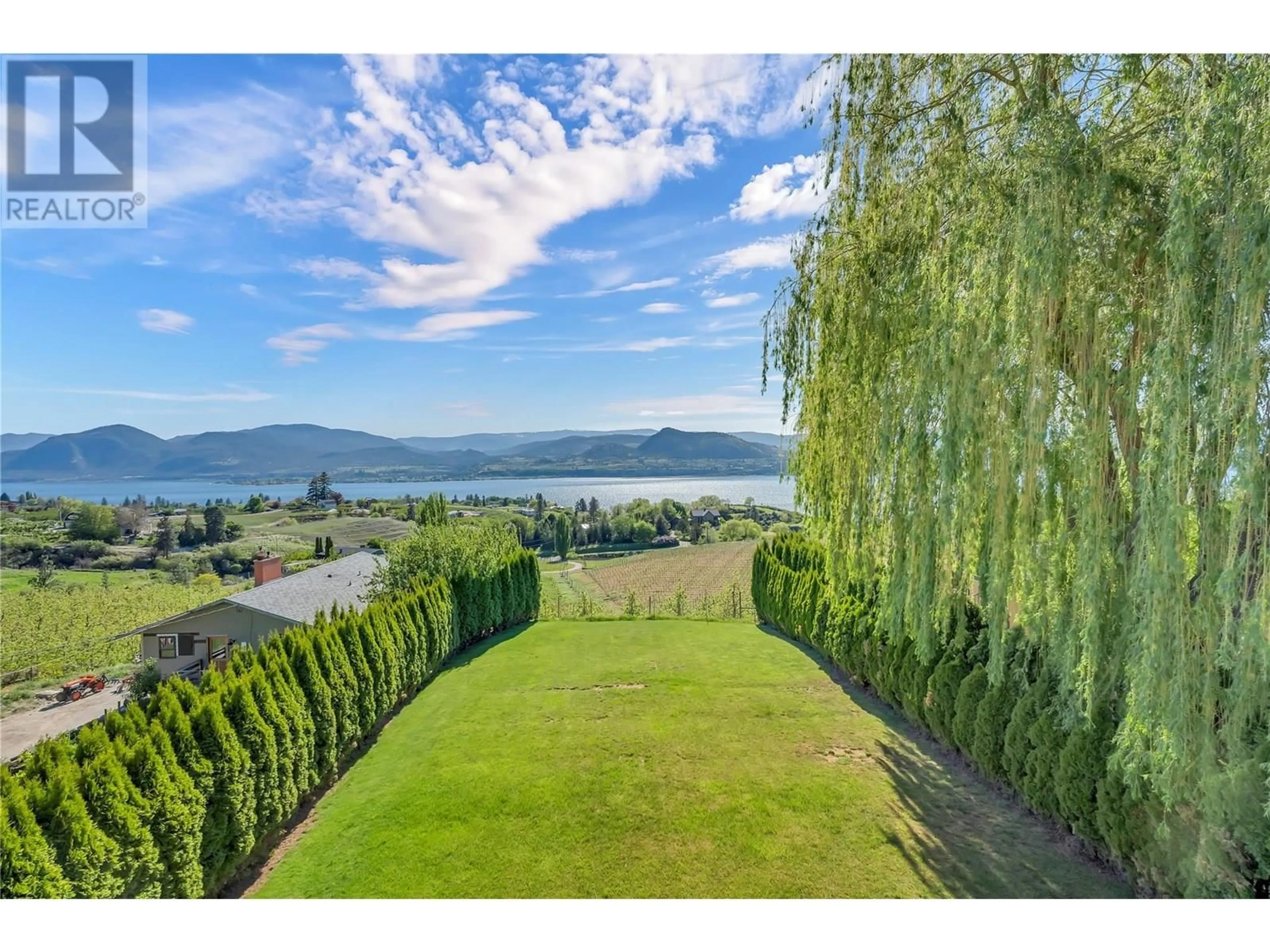 A pic from outside/outdoor area/front of a property/back of a property/a pic from drone, water/lake/river/ocean view for 4343 NARAMATA ROAD NORTH, Naramata British Columbia V0H1N1