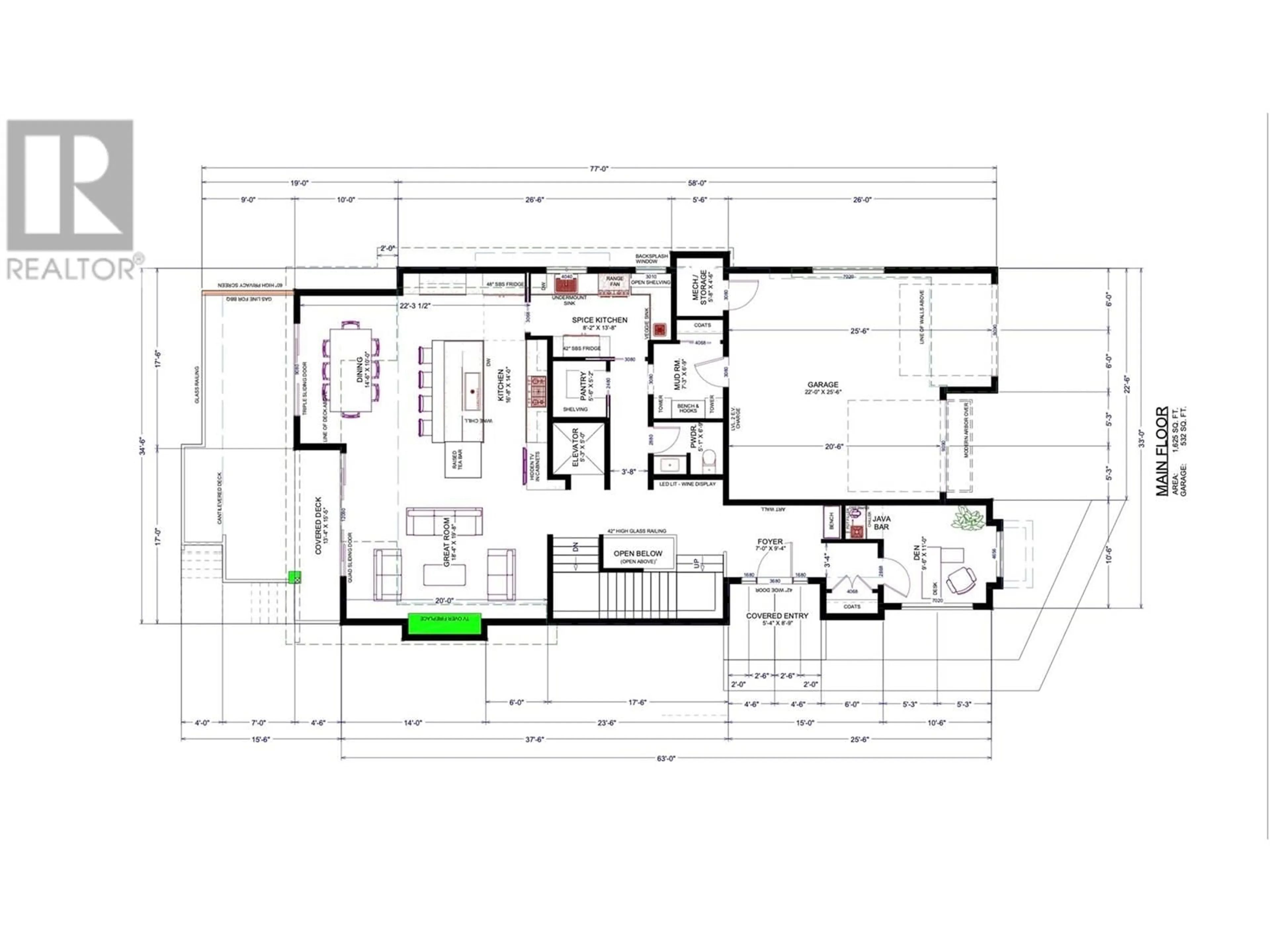 Floor plan for 4278 LADD COURT, Kelowna British Columbia V1W0B6