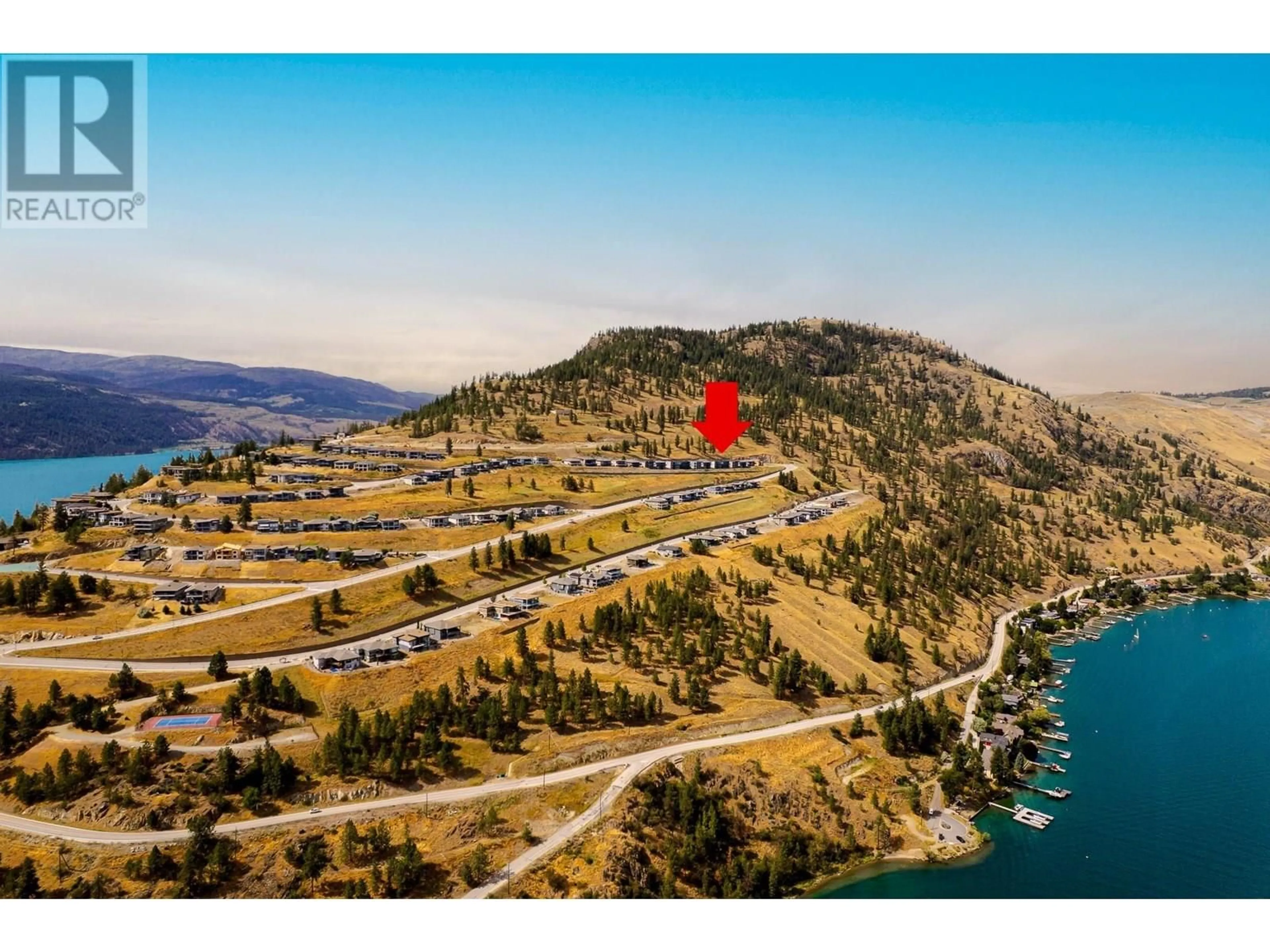 A pic from outside/outdoor area/front of a property/back of a property/a pic from drone, water/lake/river/ocean view for 8928 TAVISTOCK ROAD, Vernon British Columbia V1H2L4