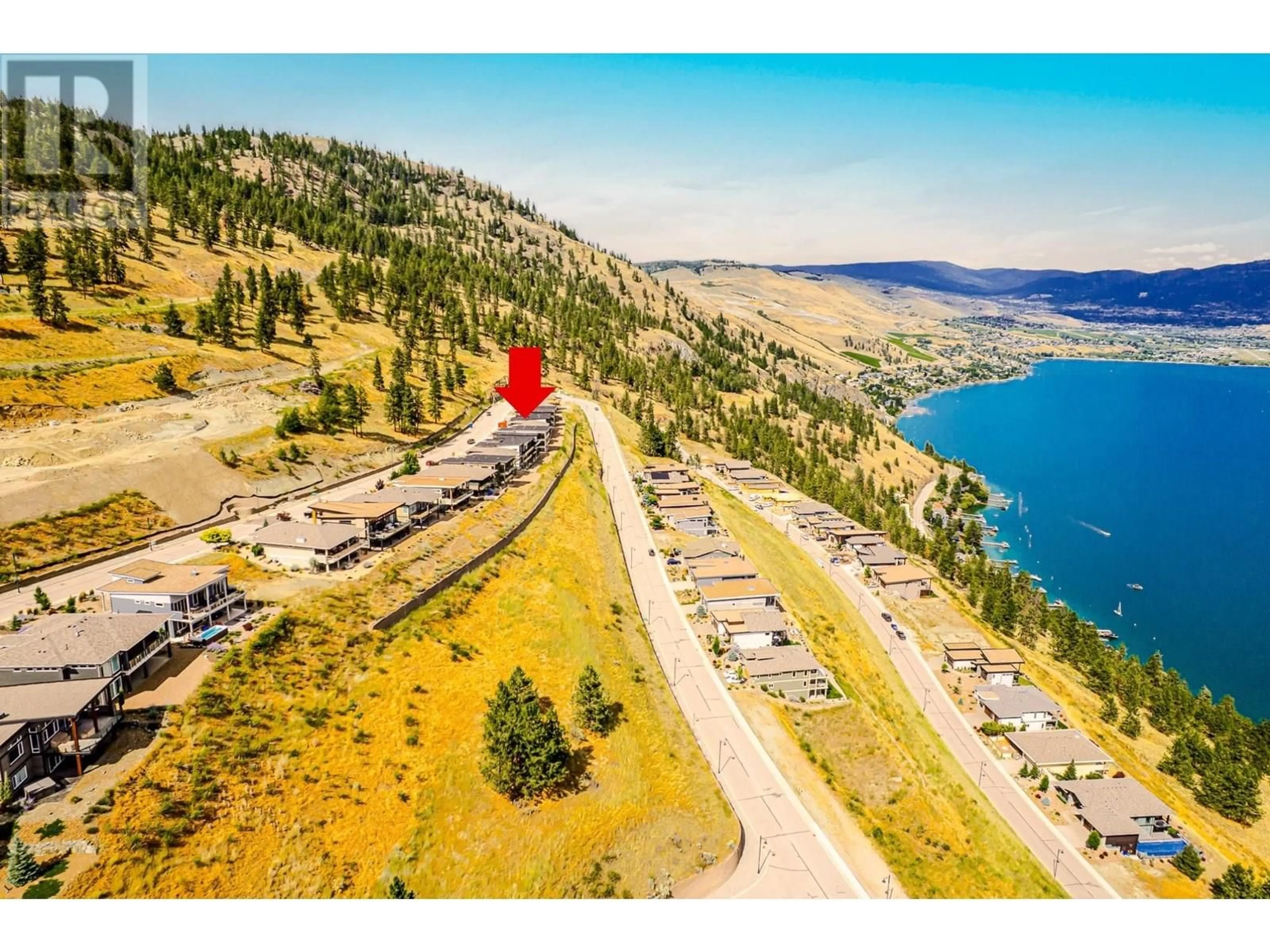 A pic from outside/outdoor area/front of a property/back of a property/a pic from drone, water/lake/river/ocean view for 8928 TAVISTOCK ROAD, Vernon British Columbia V1H2L4
