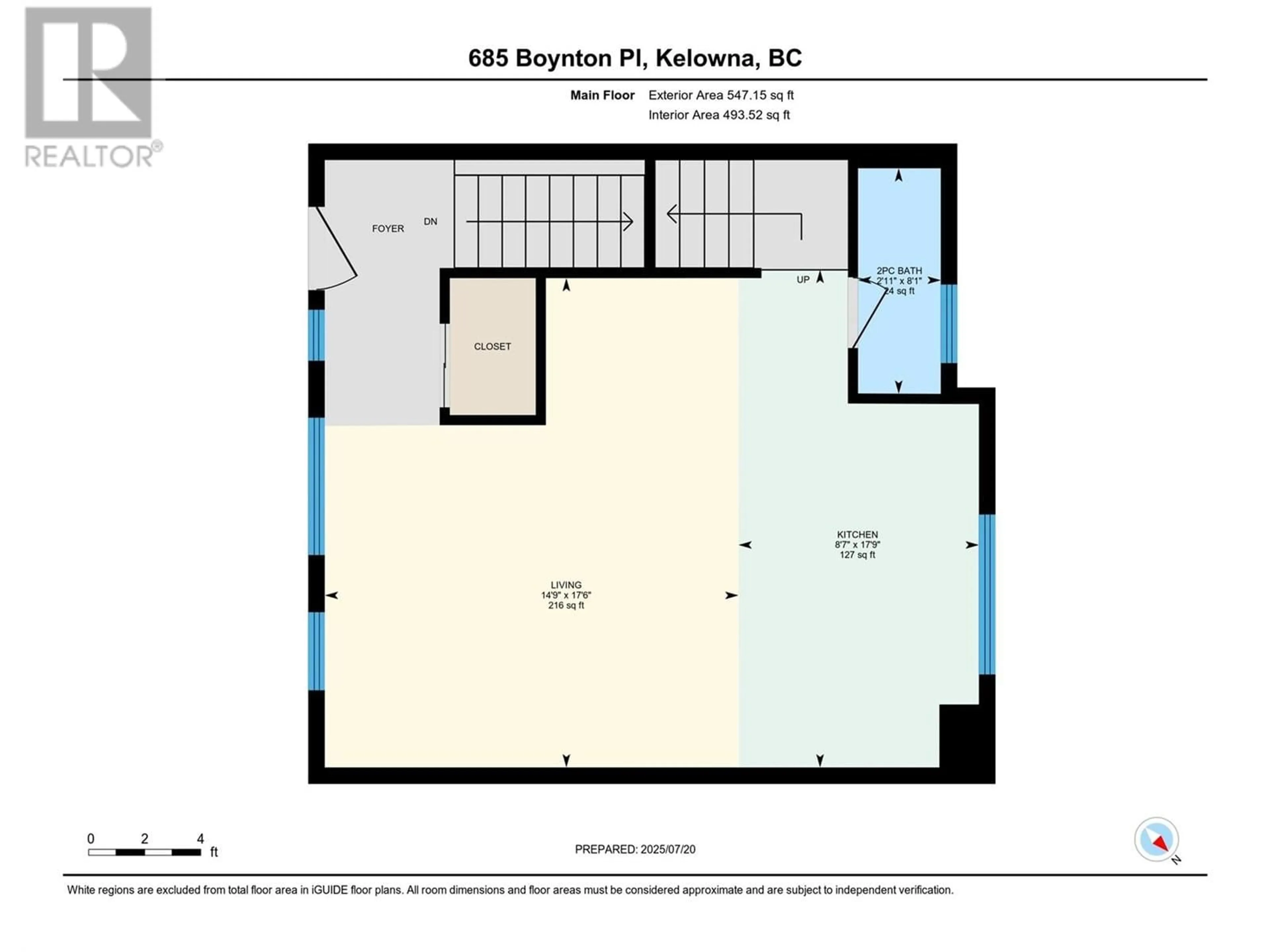 Floor plan for 6 - 685 BOYNTON PLACE, Kelowna British Columbia V1V2Z4