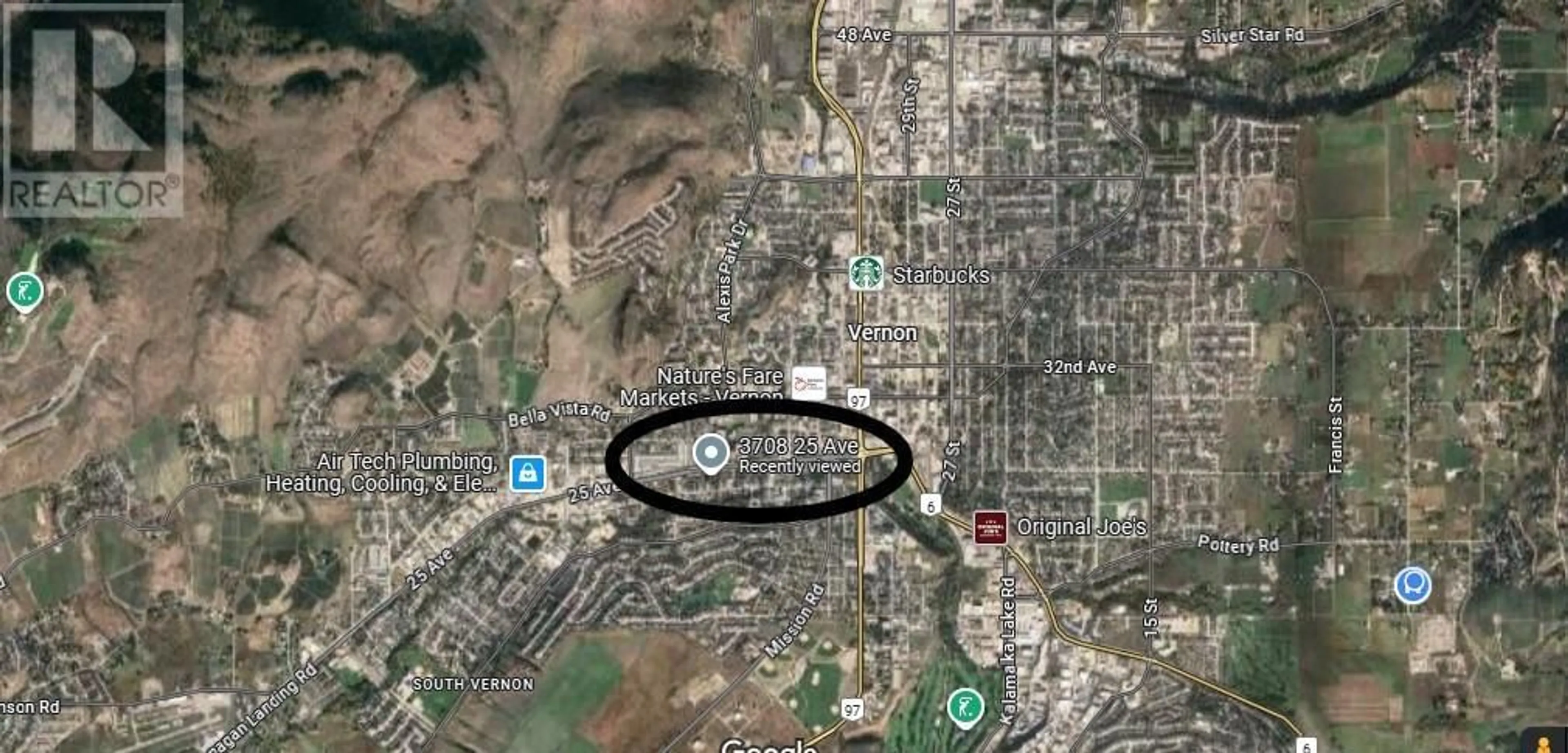 Picture of a map for 3708 25 AVENUE, Vernon British Columbia V1T1P3