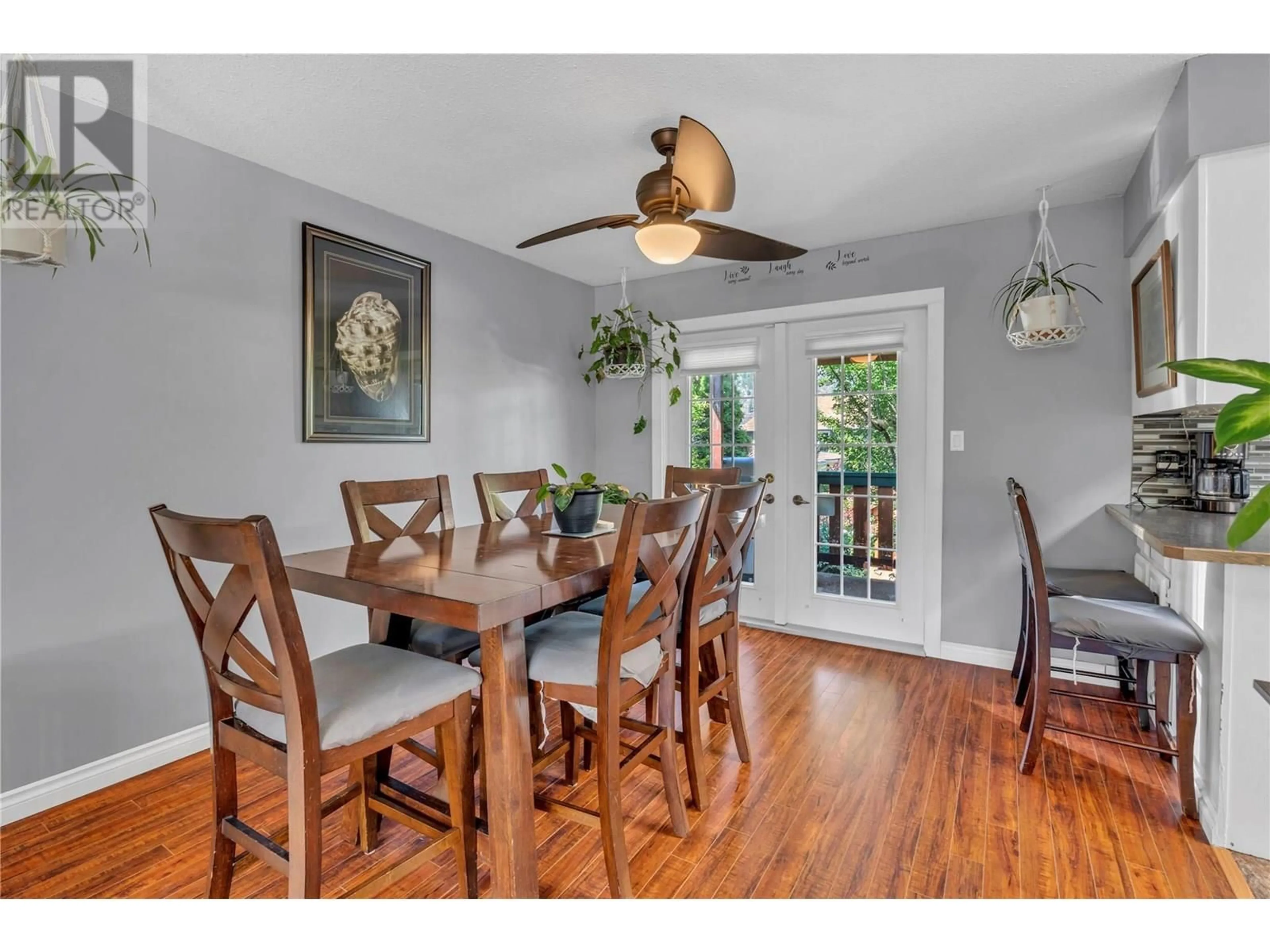Dining room, wood/laminate floor for 1376 BROCKIE PLACE, Okanagan Falls British Columbia V0H1R0