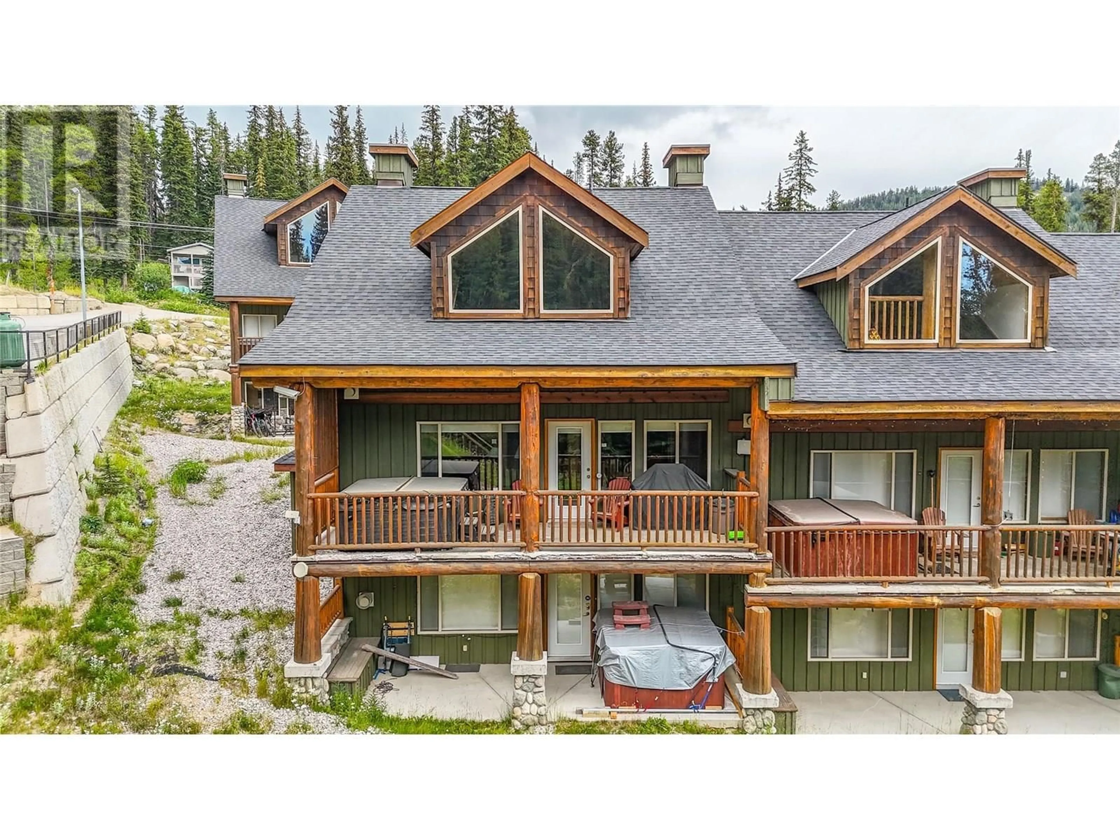 A pic from outside/outdoor area/front of a property/back of a property/a pic from drone, mountain view for 18 - 1259 APEX MOUNTAIN ROAD, Penticton British Columbia V2A0E2