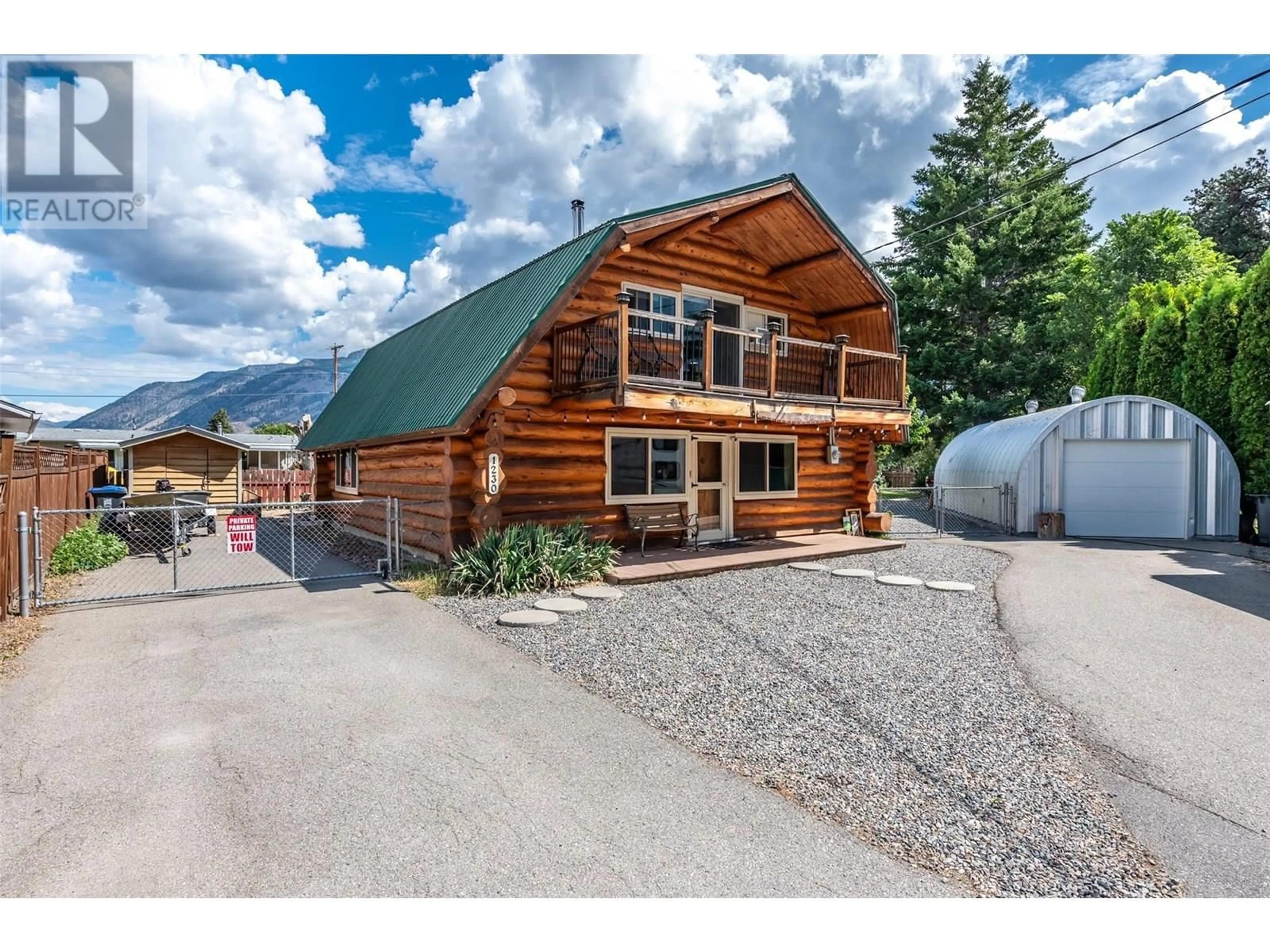A pic from outside/outdoor area/front of a property/back of a property/a pic from drone, mountain view for 1230 SYKES CRESCENT, Keremeos British Columbia V0X1N3