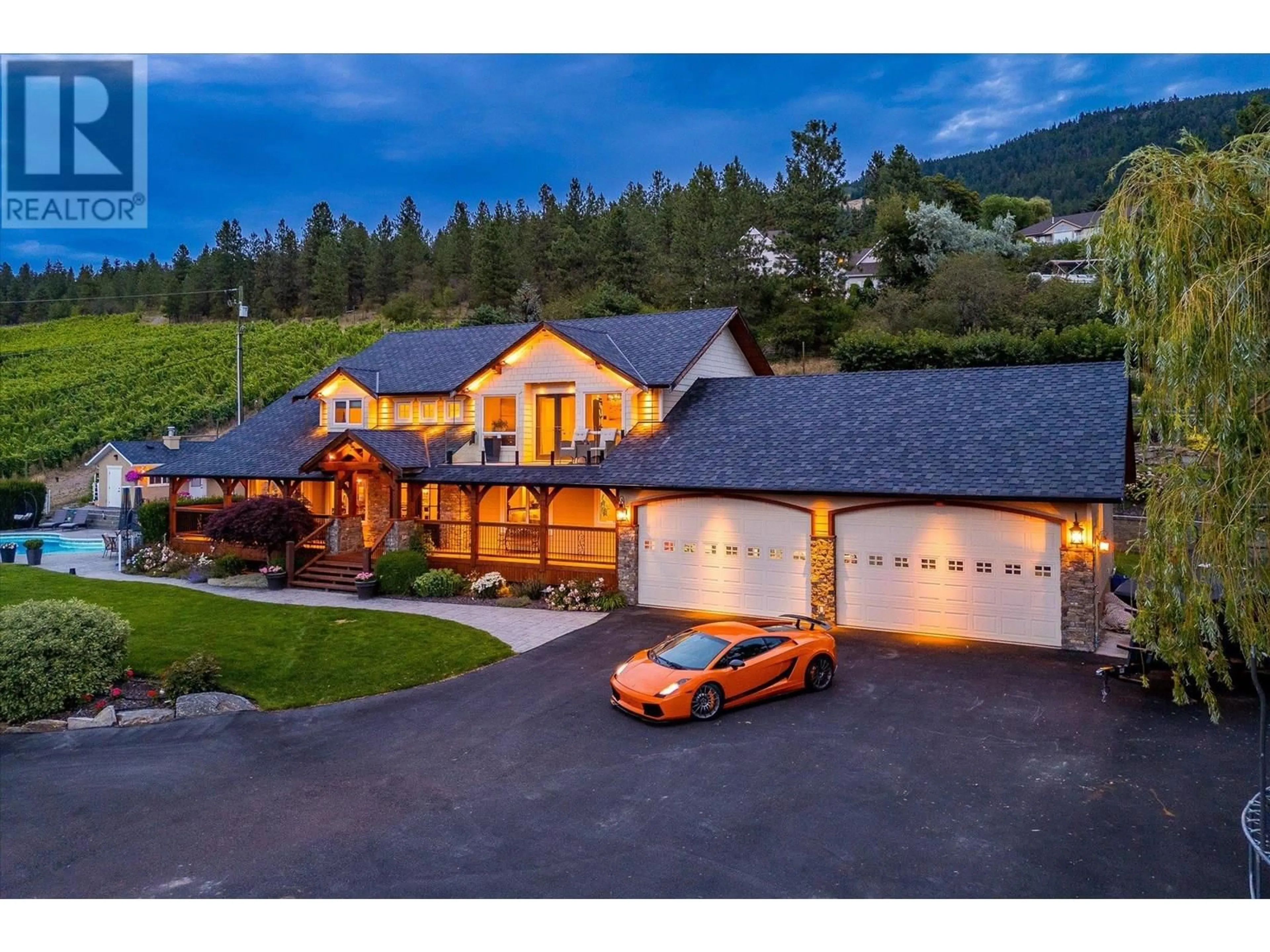 A pic from outside/outdoor area/front of a property/back of a property/a pic from drone, mountain view for 16875 TERRACE VIEW ROAD, Lake Country British Columbia V4V1B2