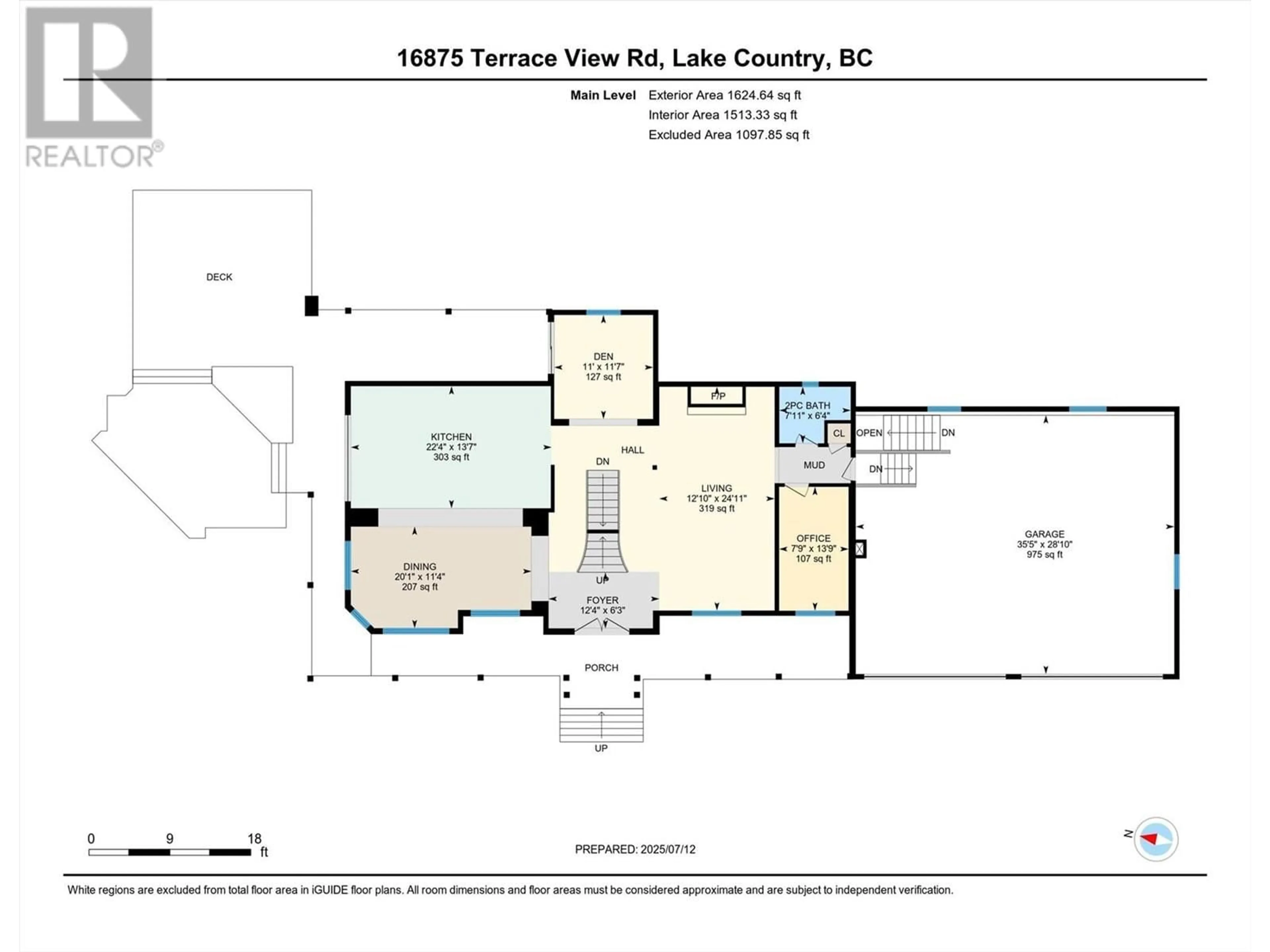 Floor plan for 16875 TERRACE VIEW ROAD, Lake Country British Columbia V4V1B2