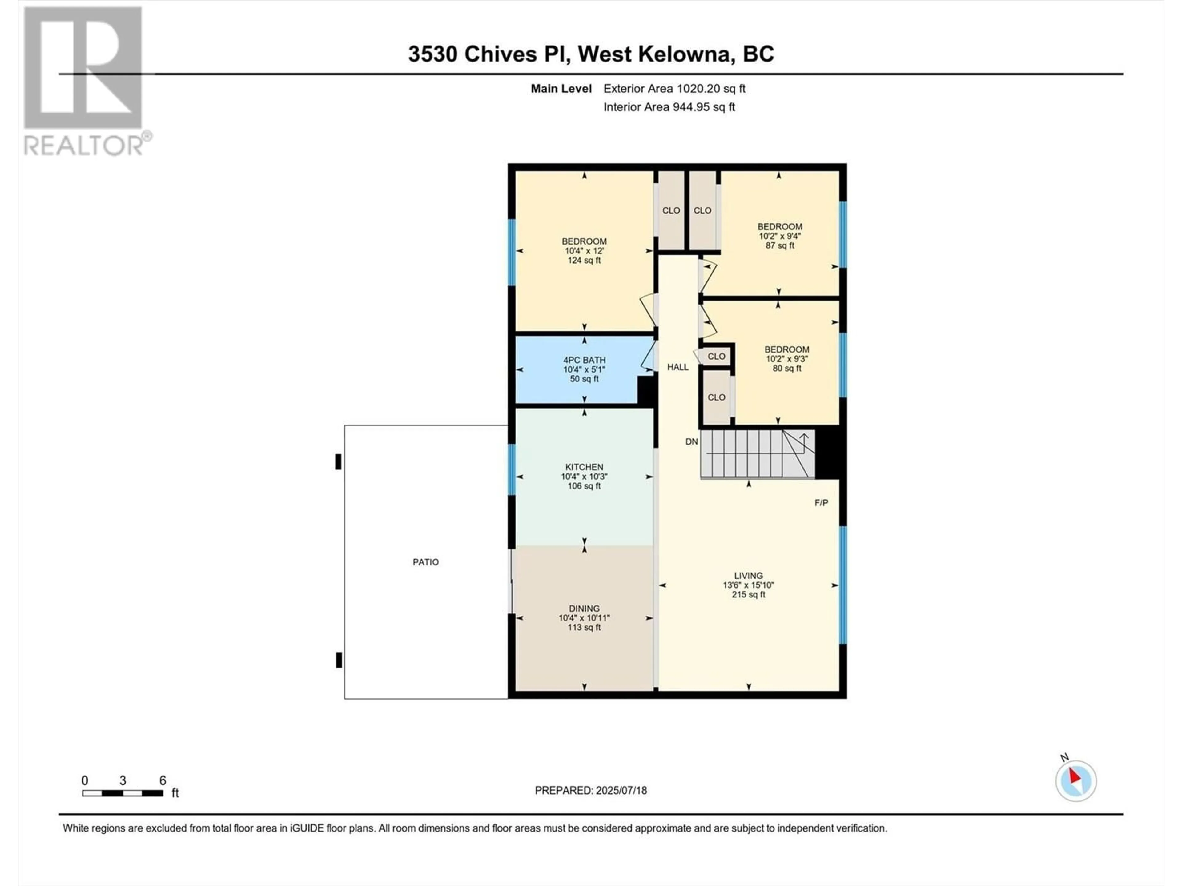 Floor plan for 3530 CHIVES PLACE, West Kelowna British Columbia V4T1H8