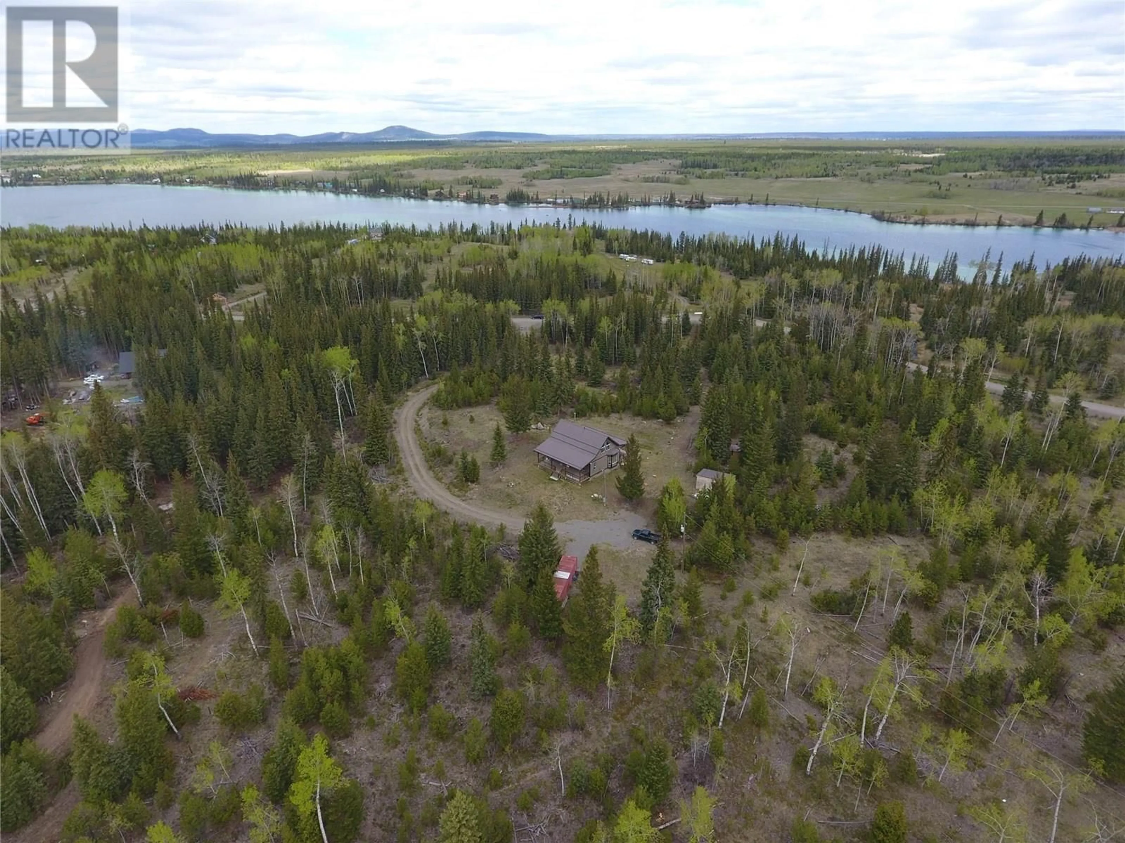A pic from outside/outdoor area/front of a property/back of a property/a pic from drone, water/lake/river/ocean view for 3630 SHARPTAIL ROAD, Clinton British Columbia V0K1K0