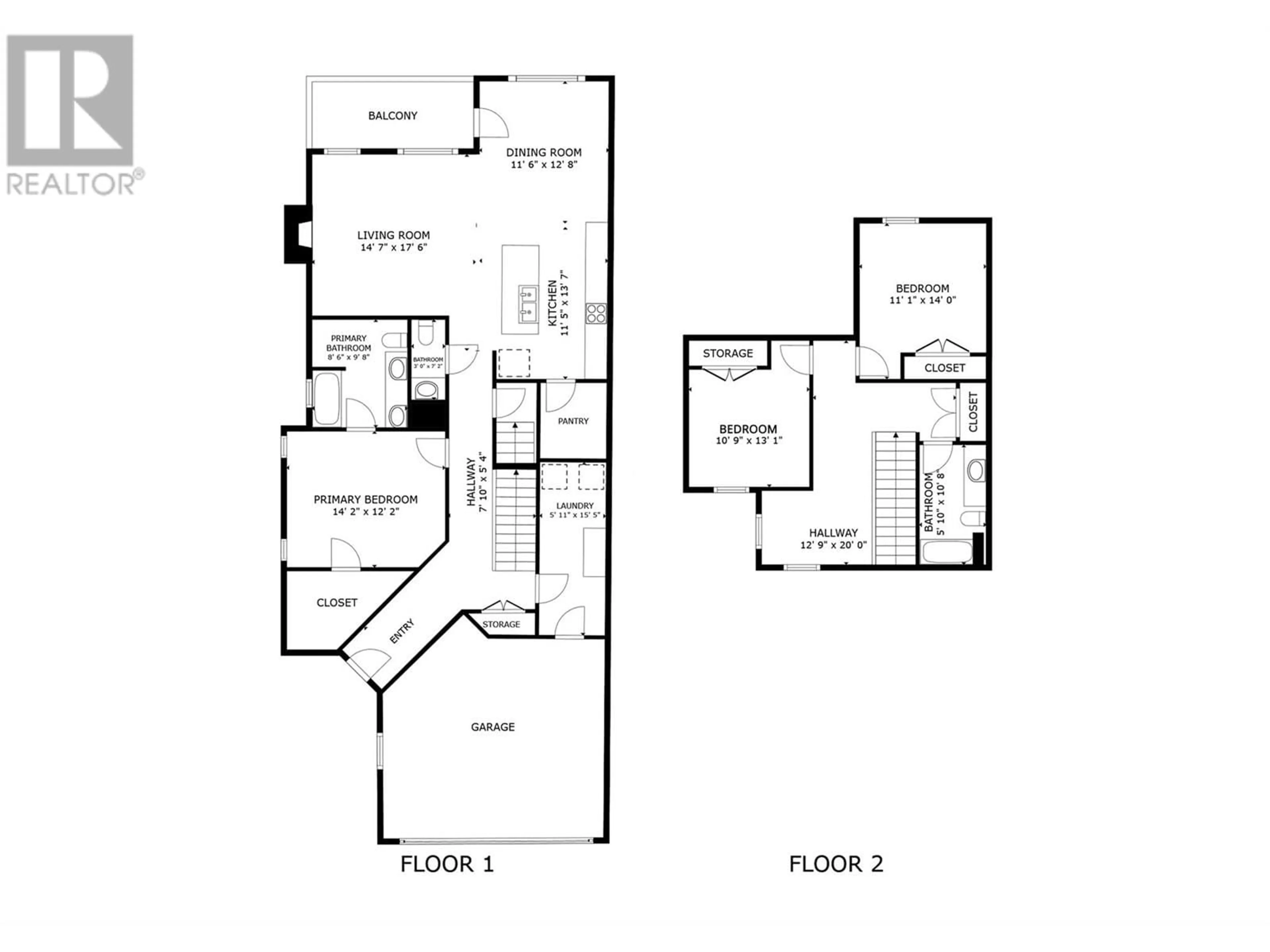 Floor plan for 17 - 875 STOCKLEY STREET, Kelowna British Columbia V1P1S4