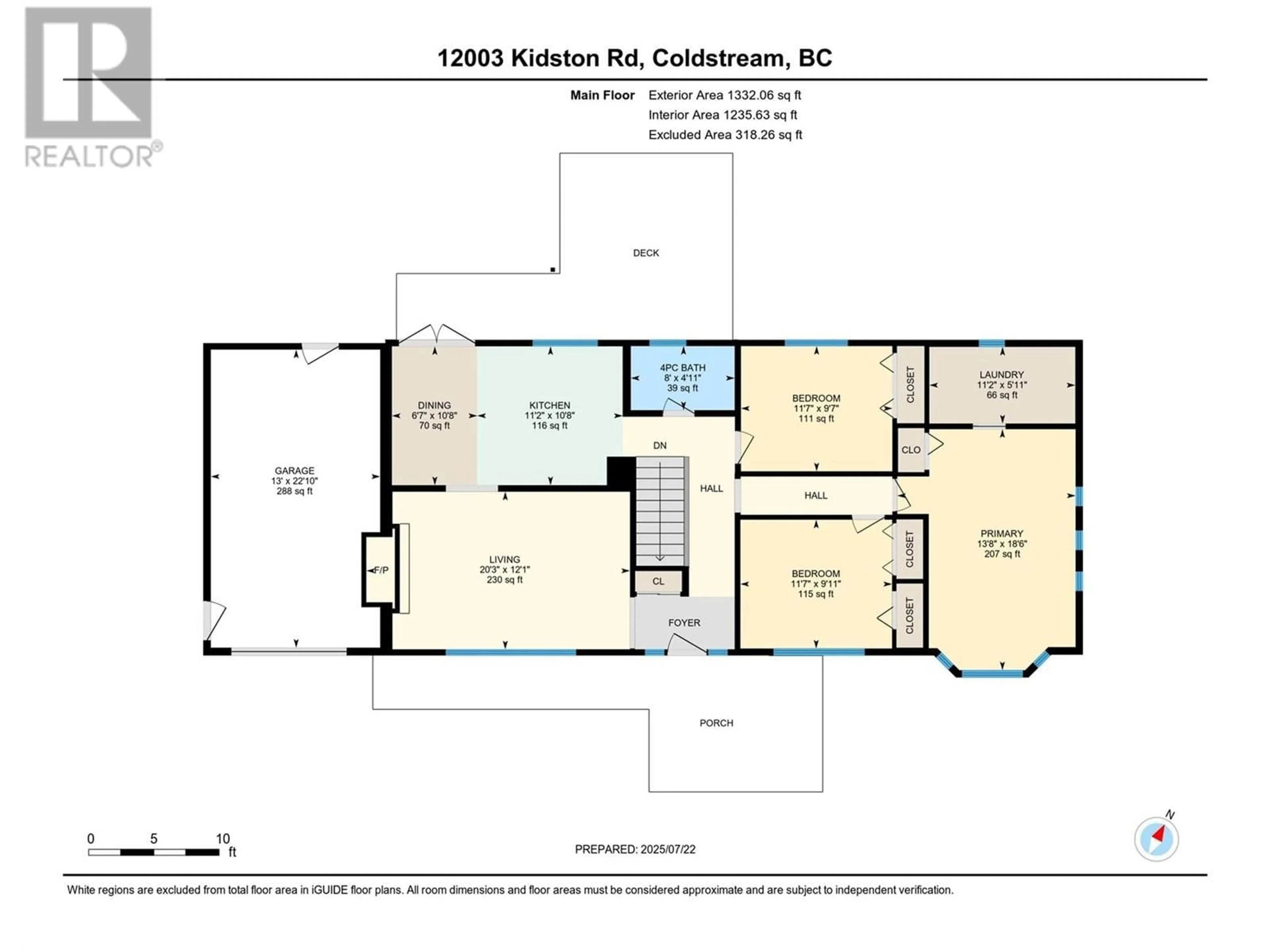 Floor plan for 12003 KIDSTON ROAD, Coldstream British Columbia V1B1S7