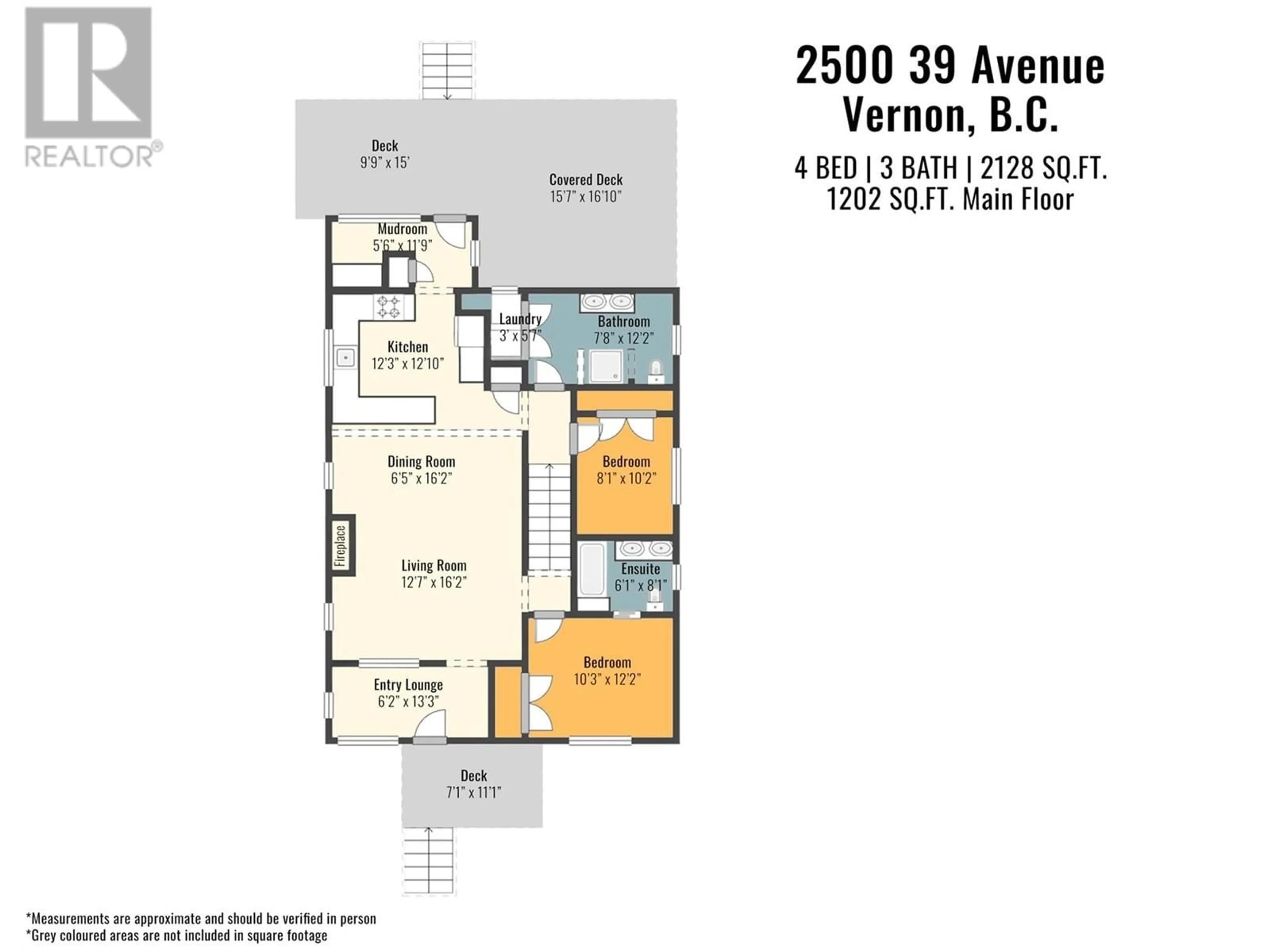 Floor plan for 2500 39 AVENUE, Vernon British Columbia V1T3B5