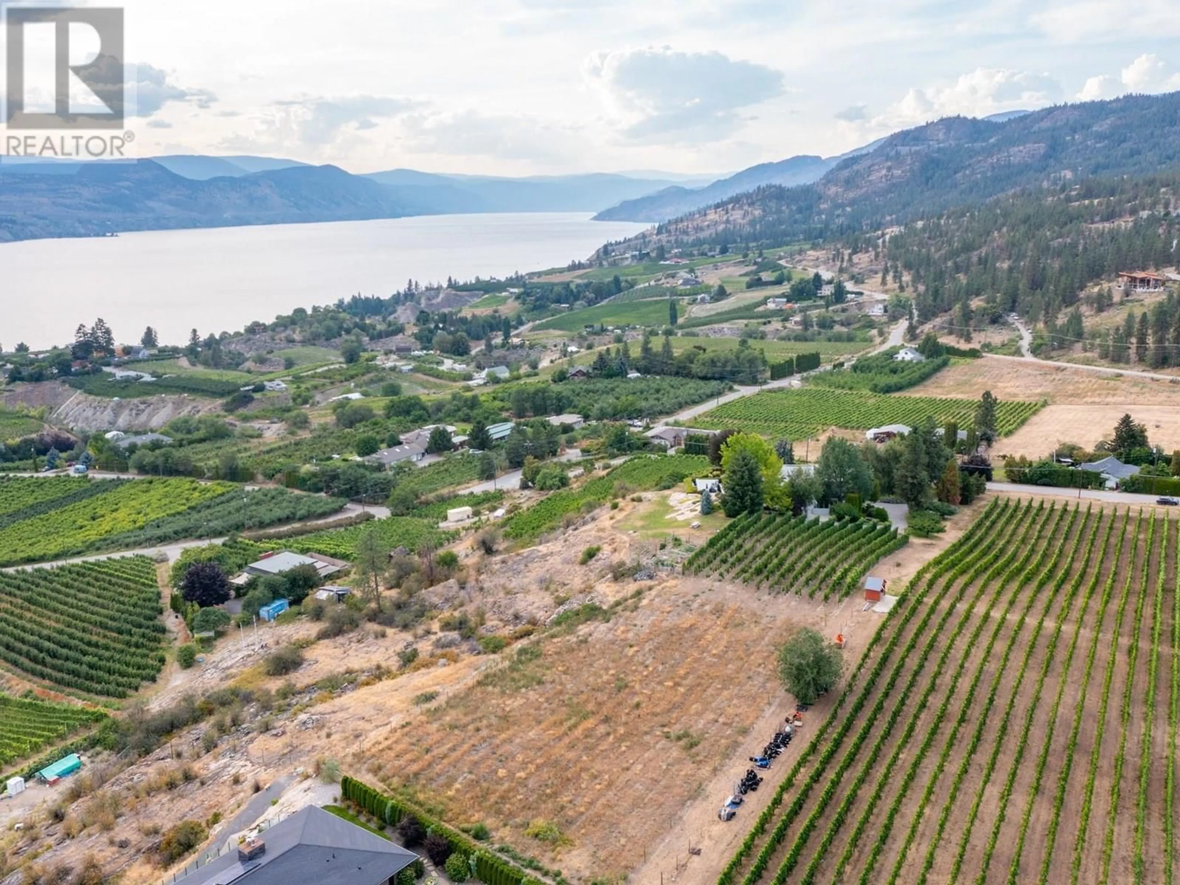 A pic from outside/outdoor area/front of a property/back of a property/a pic from drone, mountain view for 1030 KING DRIVE, Naramata British Columbia V0H1N1