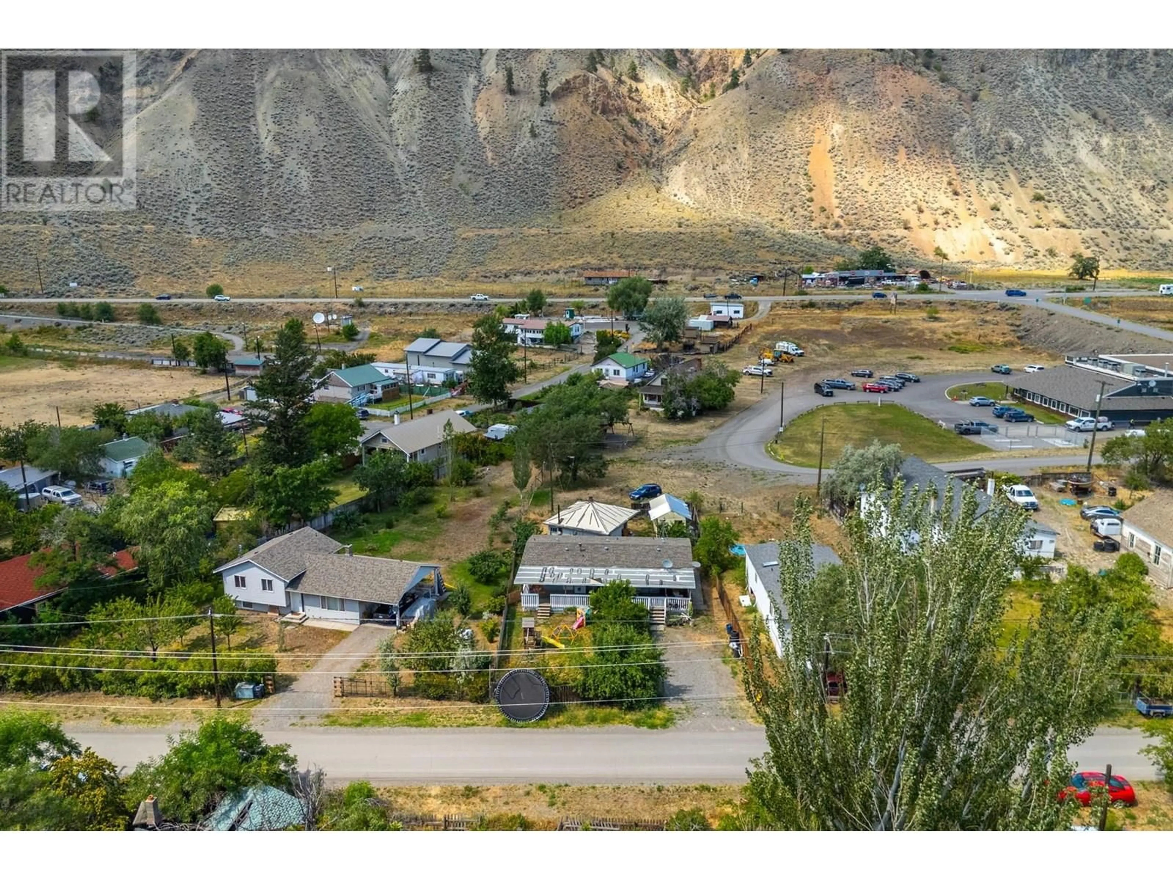 A pic from outside/outdoor area/front of a property/back of a property/a pic from drone, mountain view for 3677 STATION STREET, Ashcroft British Columbia V0K1A0