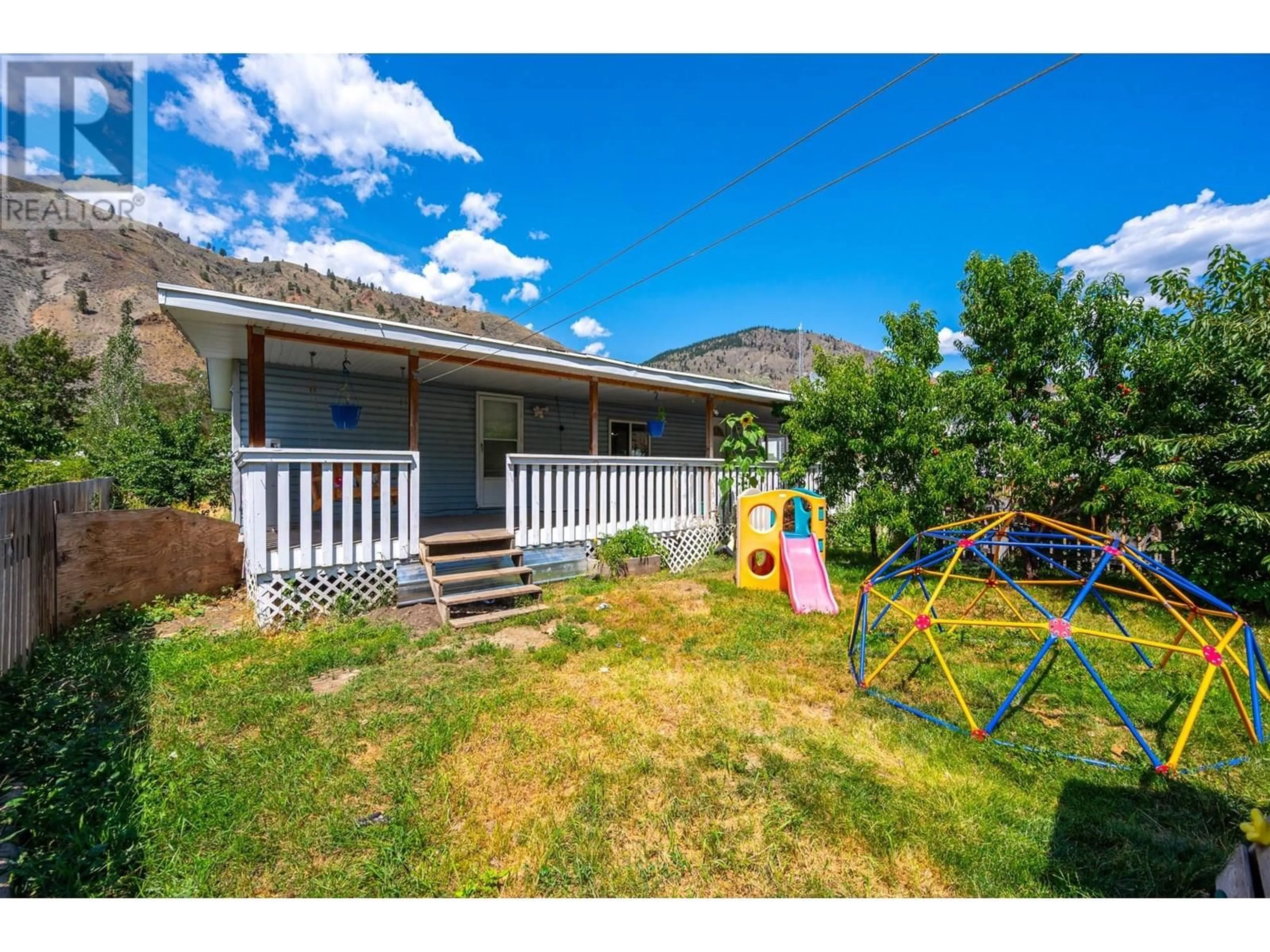 A pic from outside/outdoor area/front of a property/back of a property/a pic from drone, mountain view for 3677 STATION STREET, Ashcroft British Columbia V0K1A0