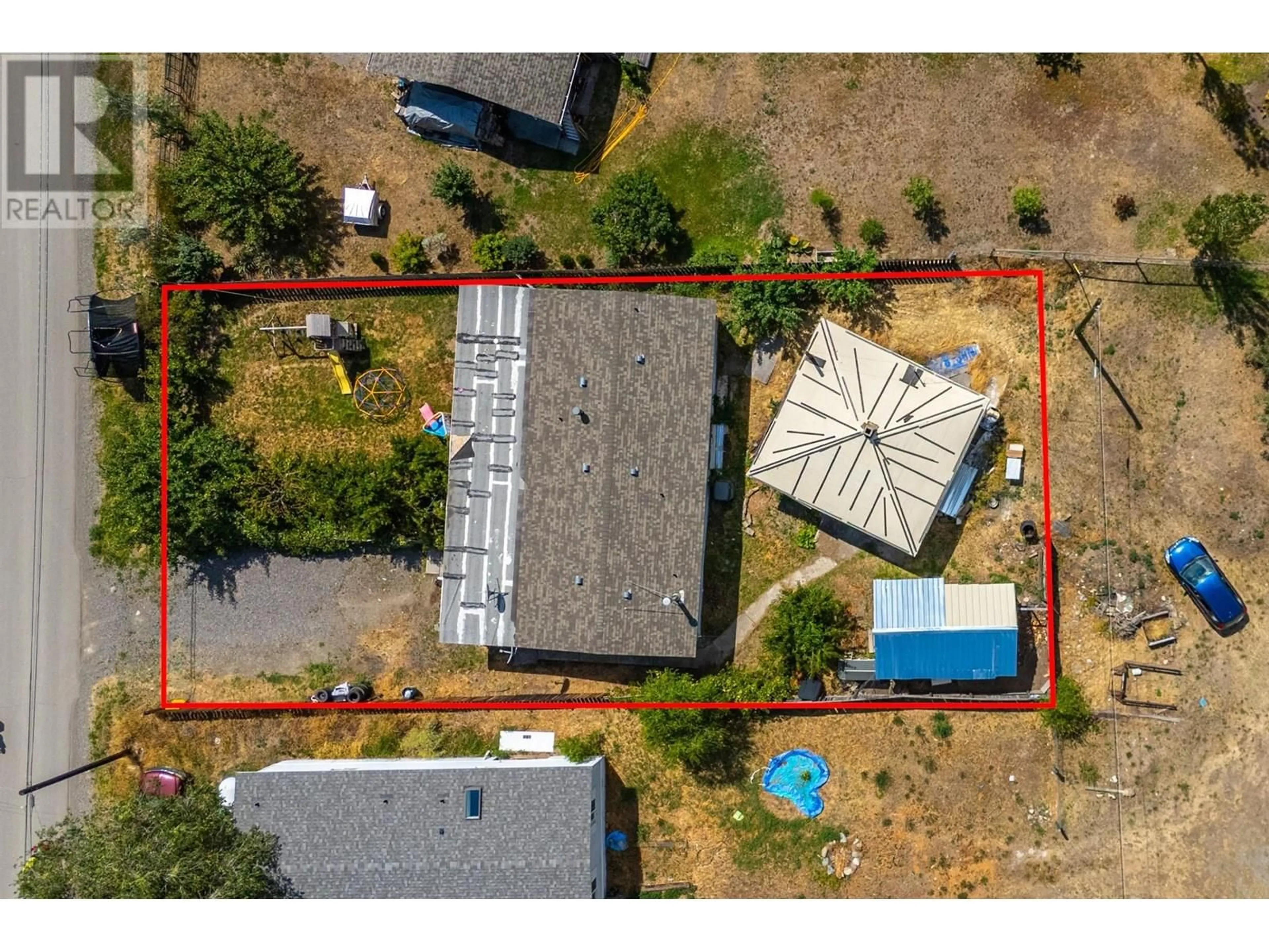 A pic from outside/outdoor area/front of a property/back of a property/a pic from drone, building for 3677 STATION STREET, Ashcroft British Columbia V0K1A0
