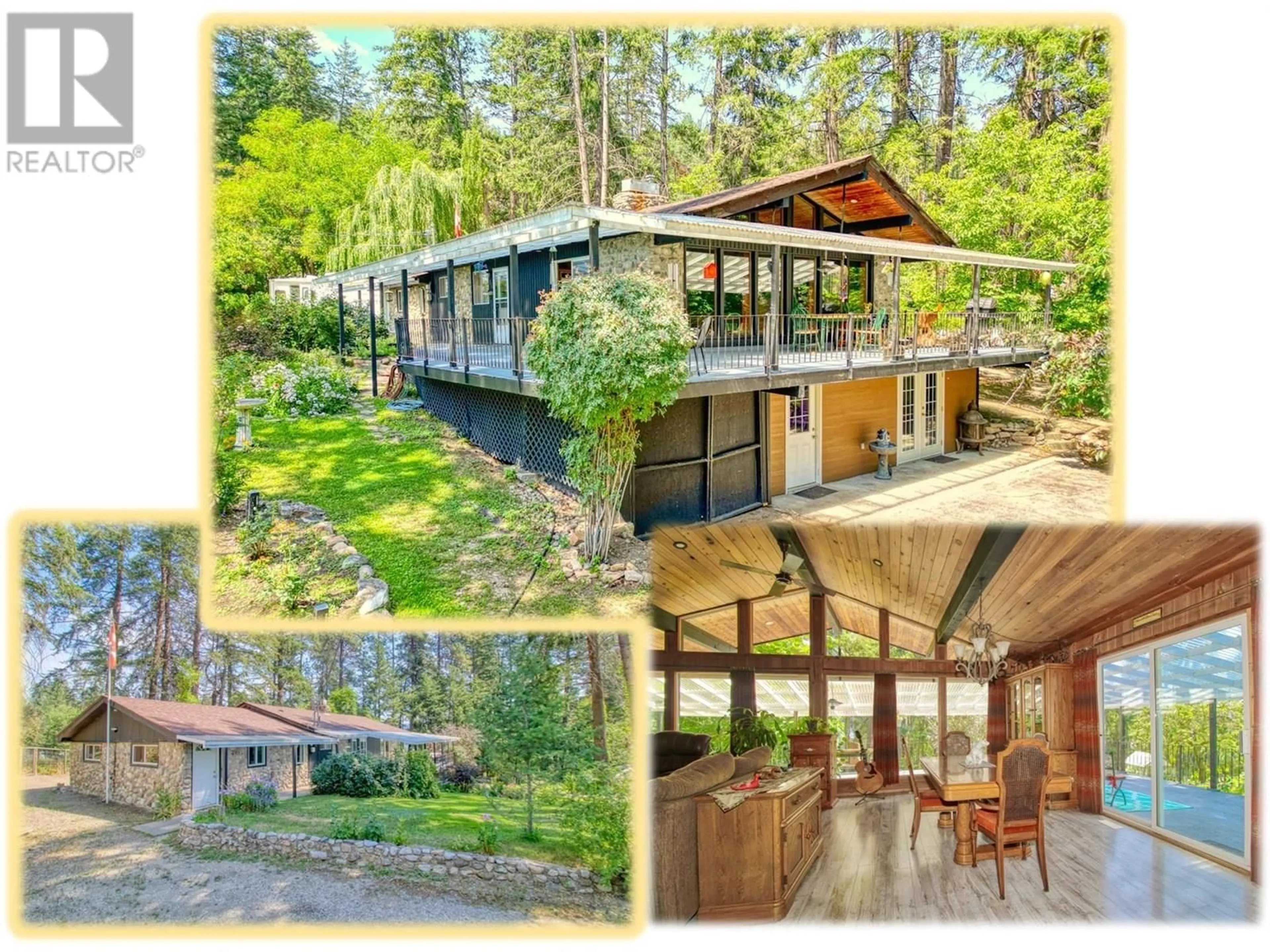 A pic from outside/outdoor area/front of a property/back of a property/a pic from drone, water/lake/river/ocean view for 331 KILLARNEY WAY, Vernon British Columbia V1H2C5