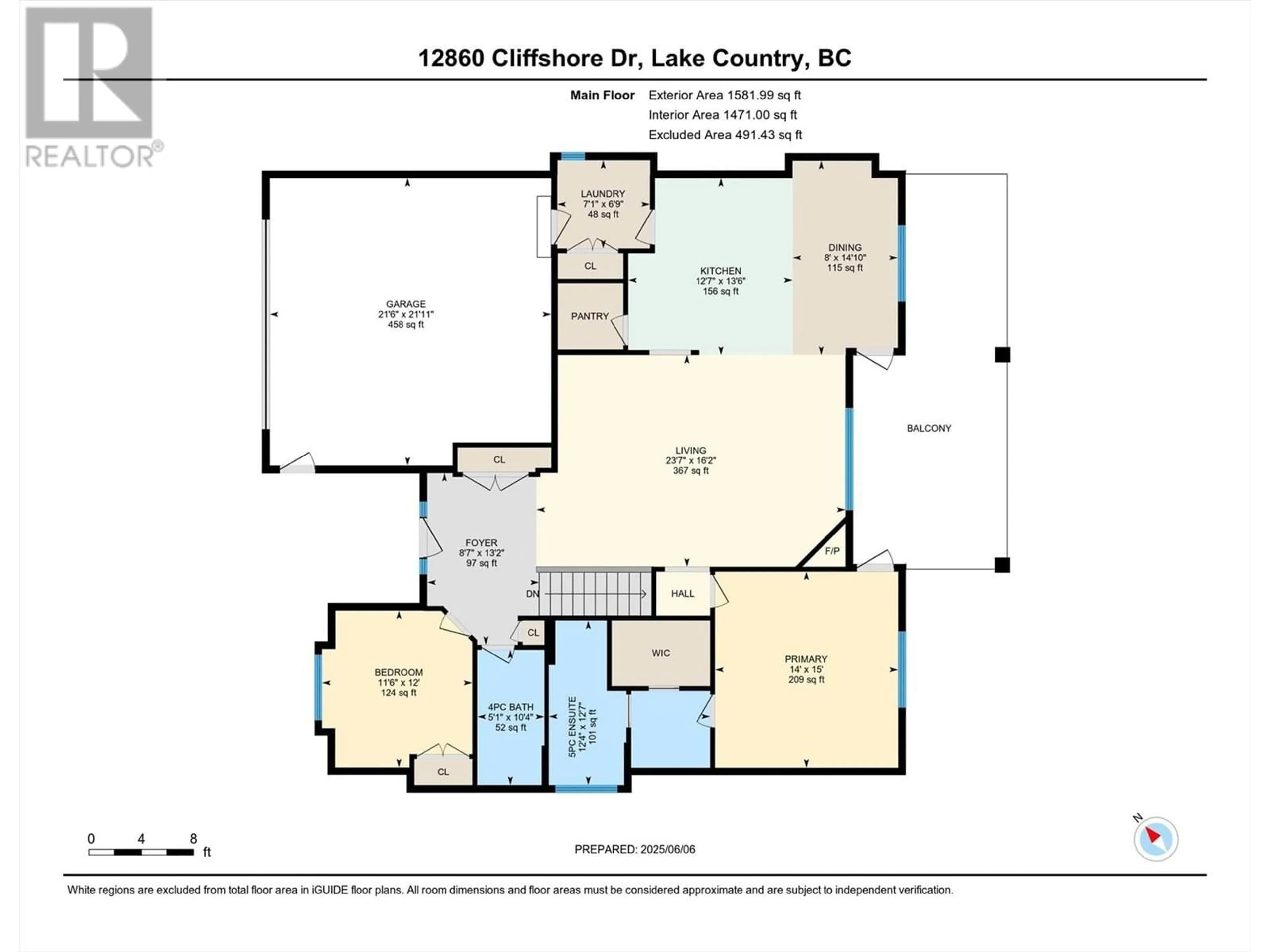 Floor plan for 12860 CLIFFSHORE DRIVE, Lake Country British Columbia V4V2P7