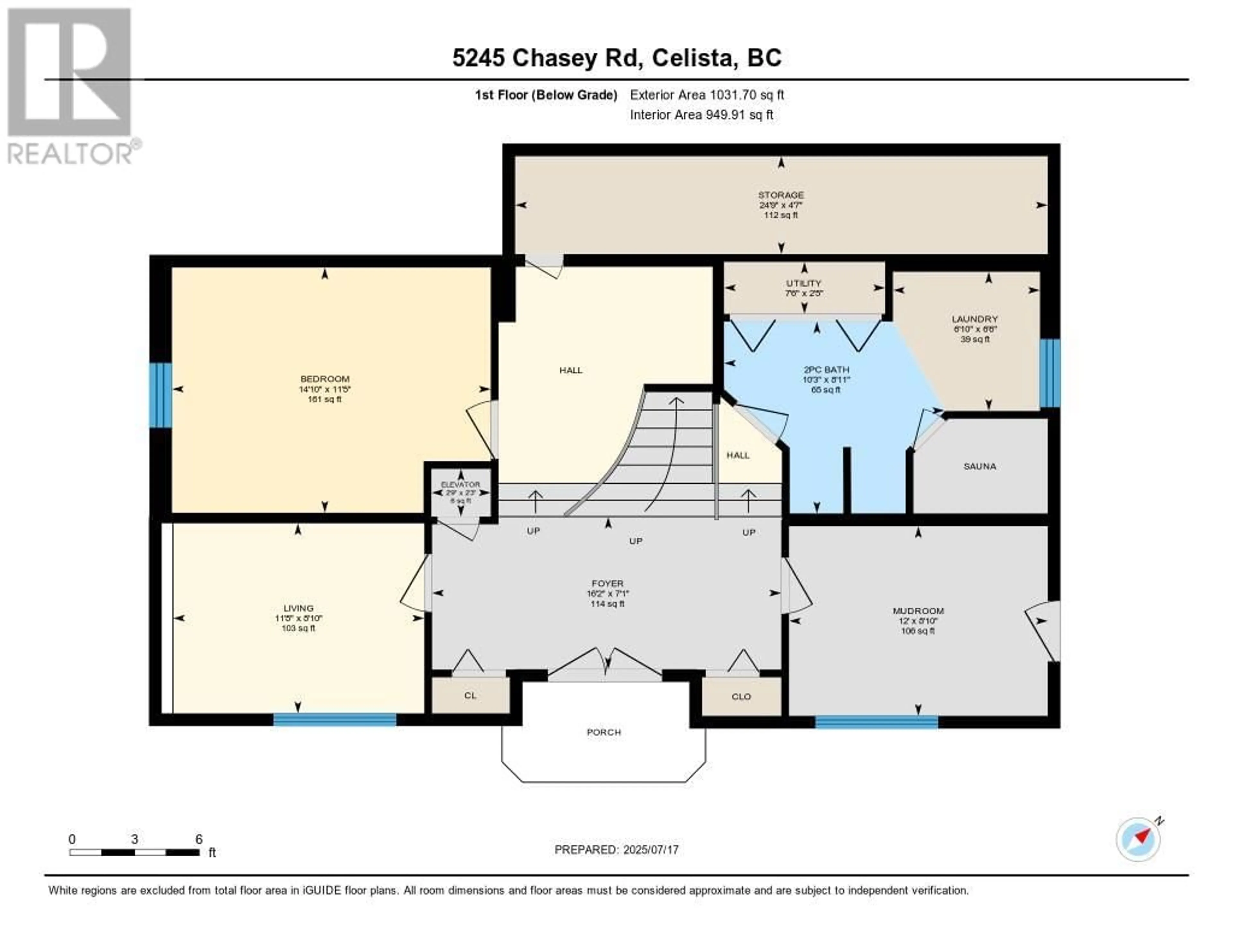 Floor plan for 5245 CHASEY ROAD, Celista British Columbia V0E1M6