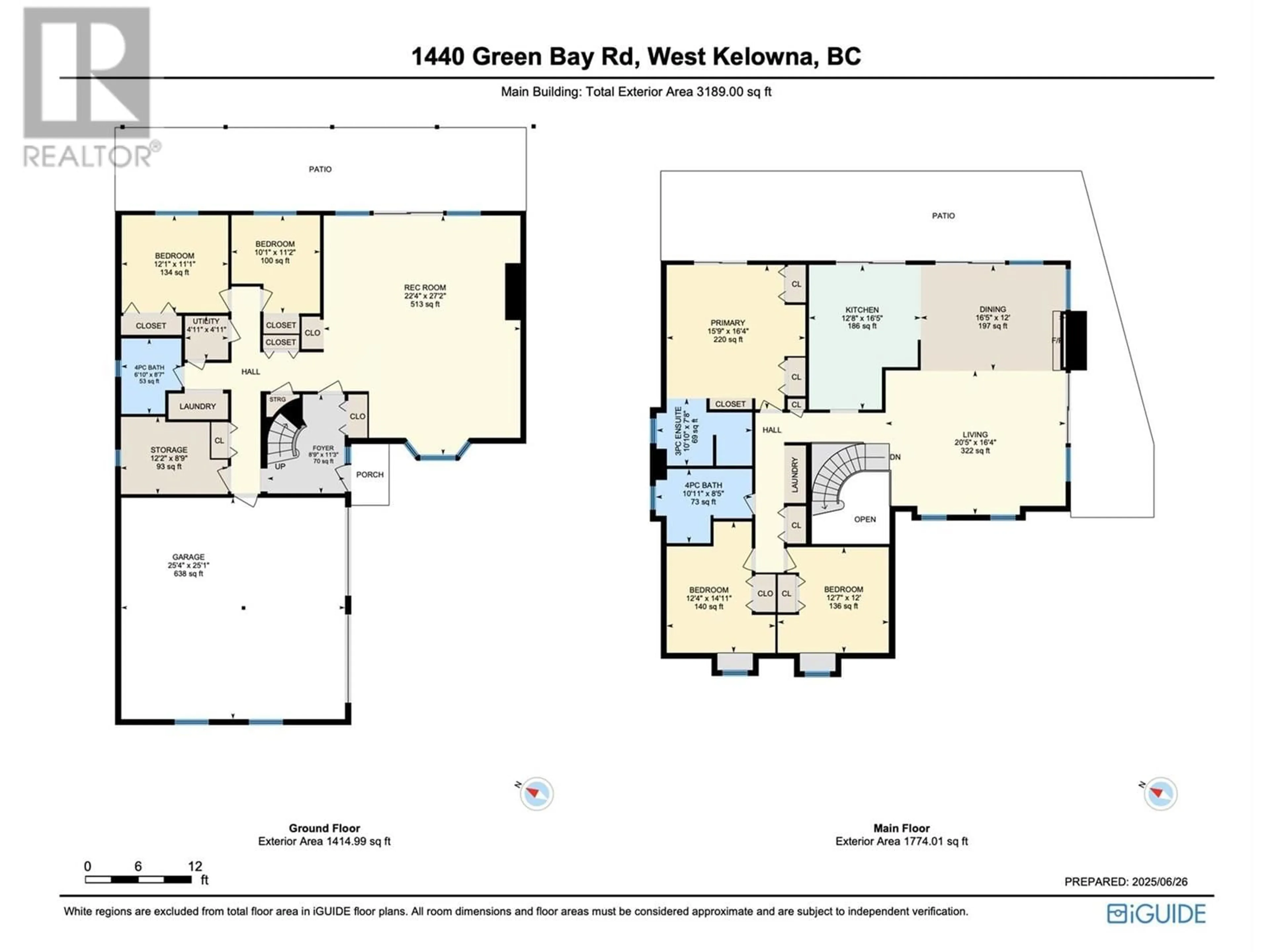 Floor plan for 1440 GREEN BAY ROAD, West Kelowna British Columbia V4T2B8