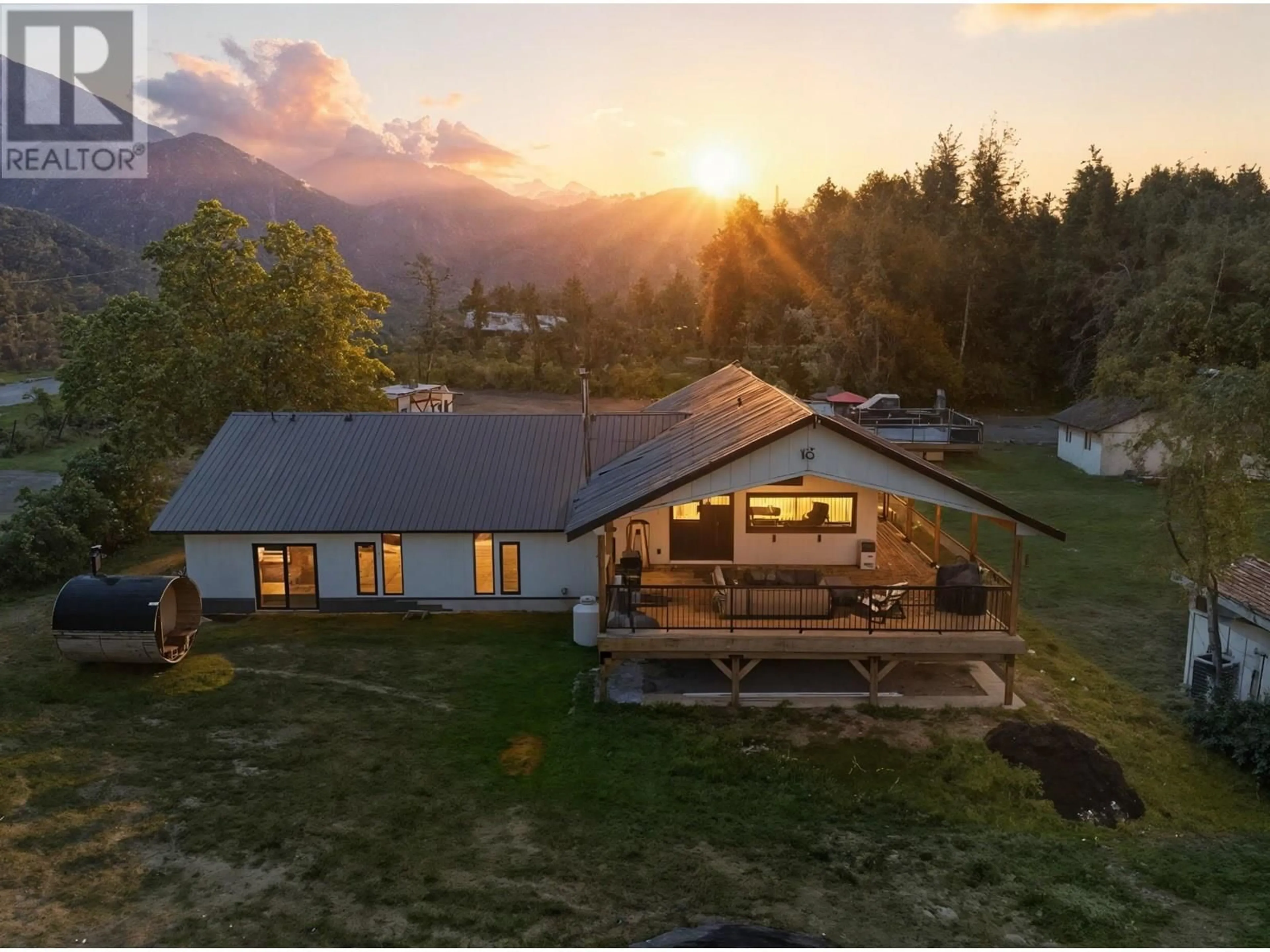 A pic from outside/outdoor area/front of a property/back of a property/a pic from drone, mountain view for 22 PARSONS ROAD, Mara British Columbia V0E2K0