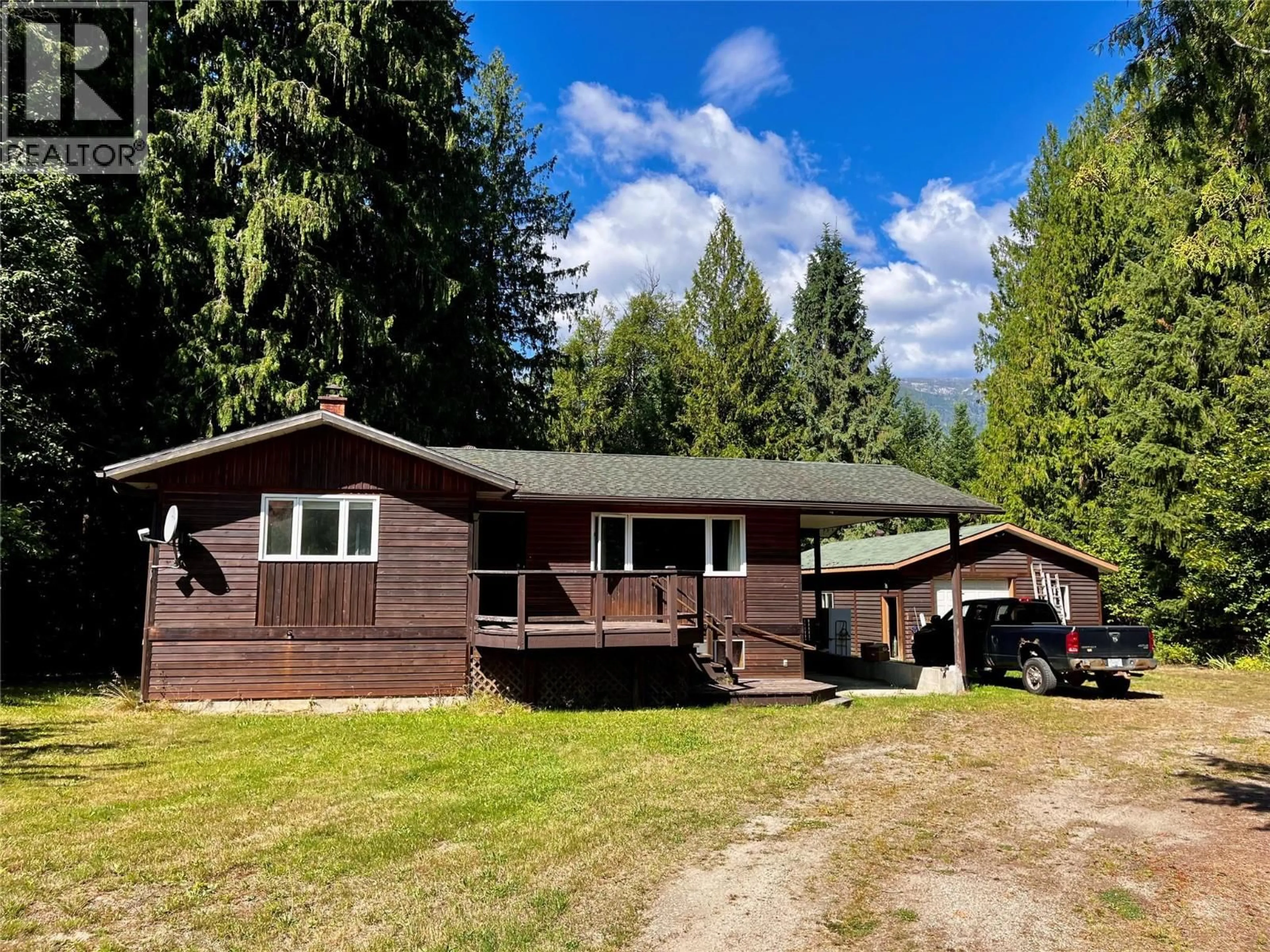 A pic from outside/outdoor area/front of a property/back of a property/a pic from drone, unknown for 236 CLARK ROAD, Burton British Columbia V0G1R0