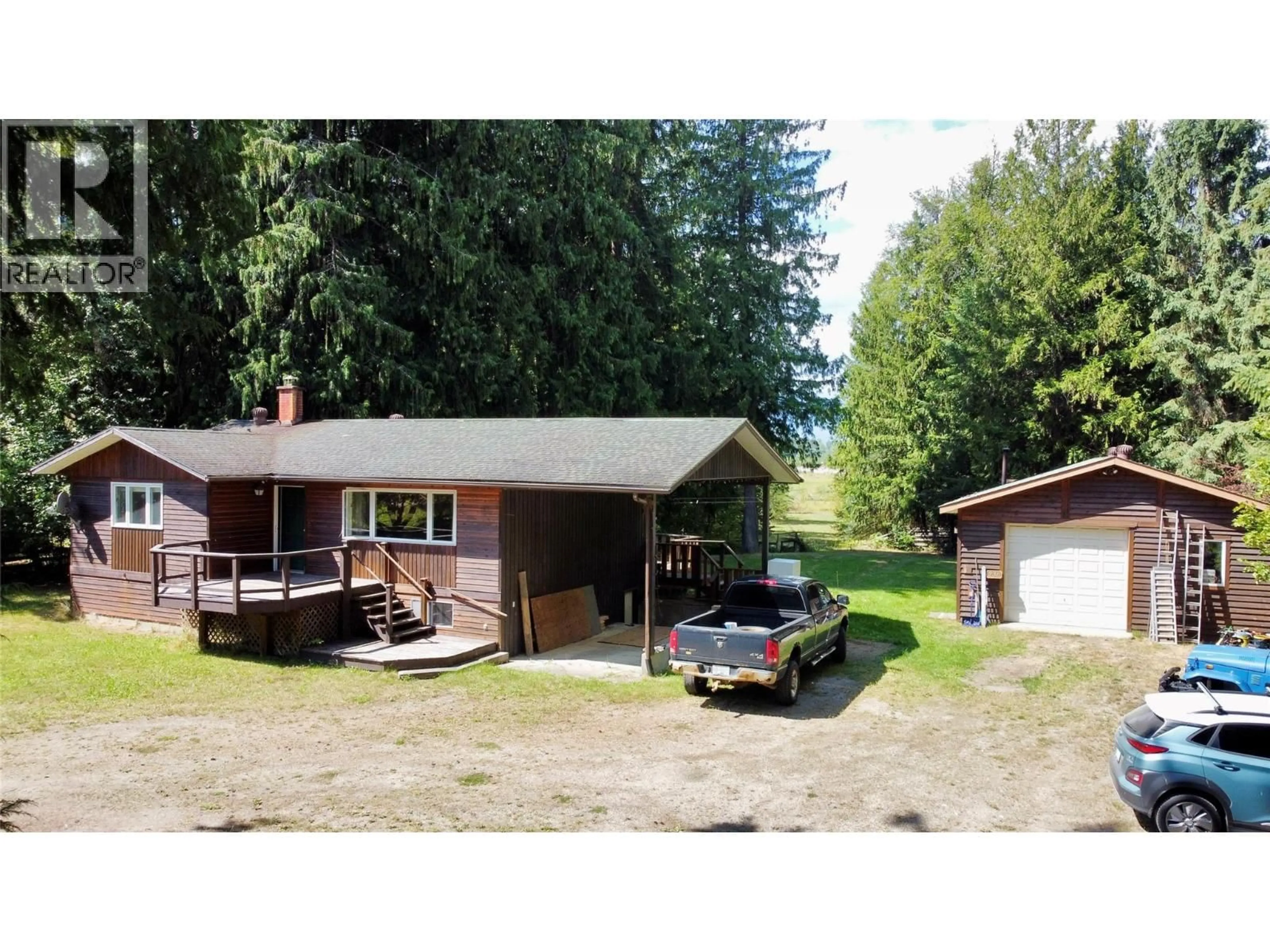 A pic from outside/outdoor area/front of a property/back of a property/a pic from drone, unknown for 236 CLARK ROAD, Burton British Columbia V0G1R0