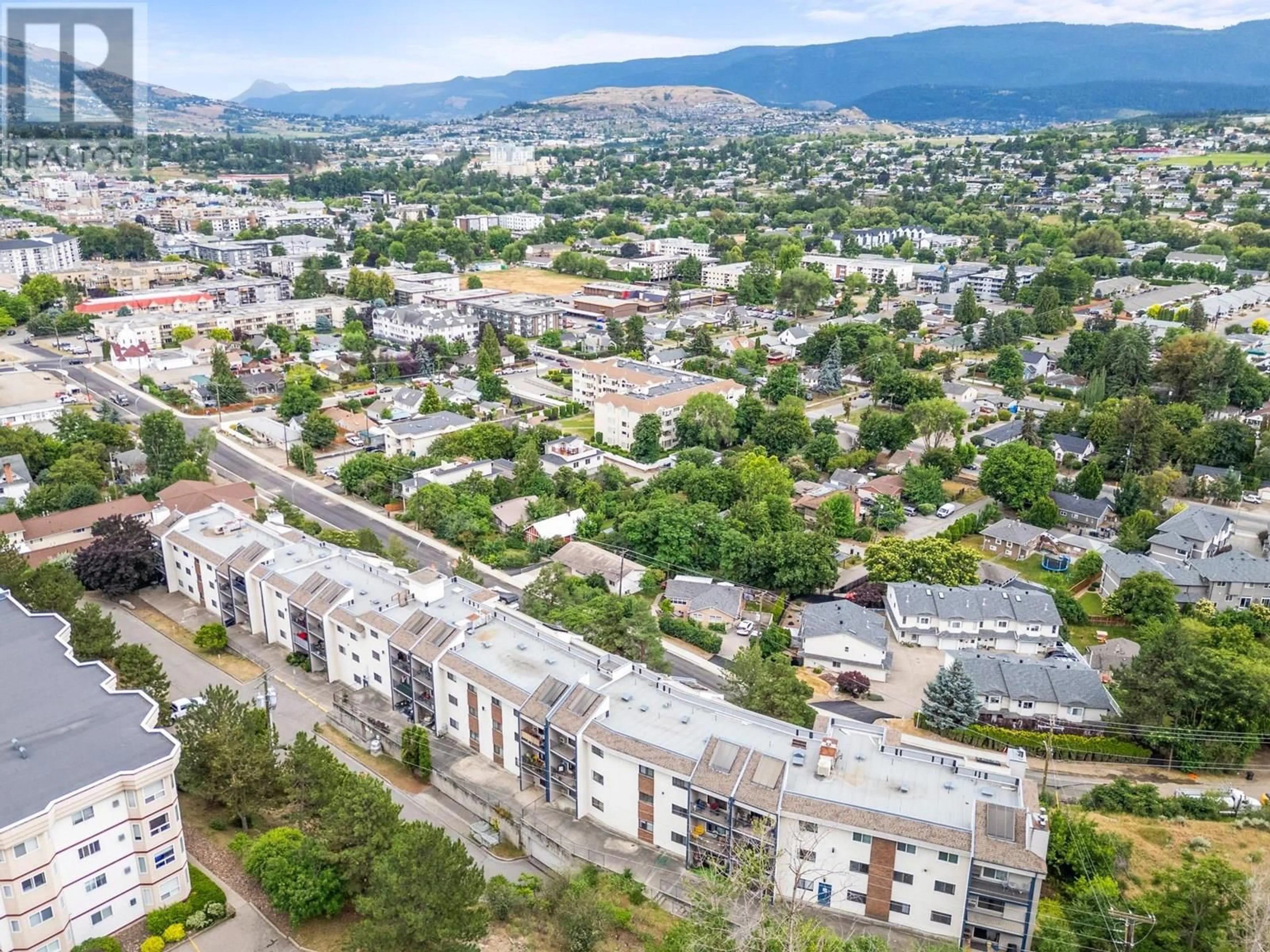 A pic from outside/outdoor area/front of a property/back of a property/a pic from drone, unknown for 324 - 3901 32 AVENUE, Vernon British Columbia V1T8M3