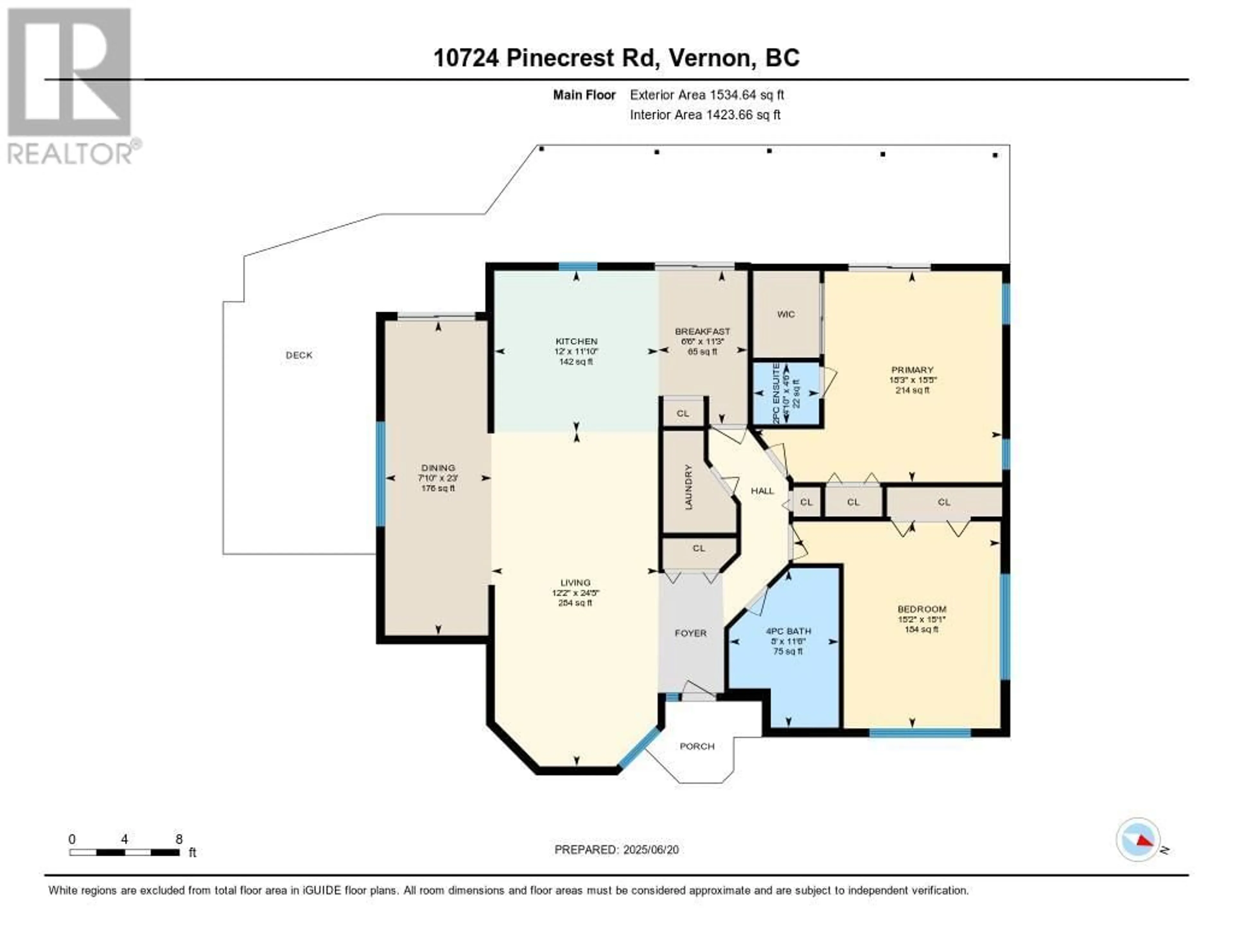 Floor plan for 10724 PINECREST ROAD, Vernon British Columbia V1H2C1
