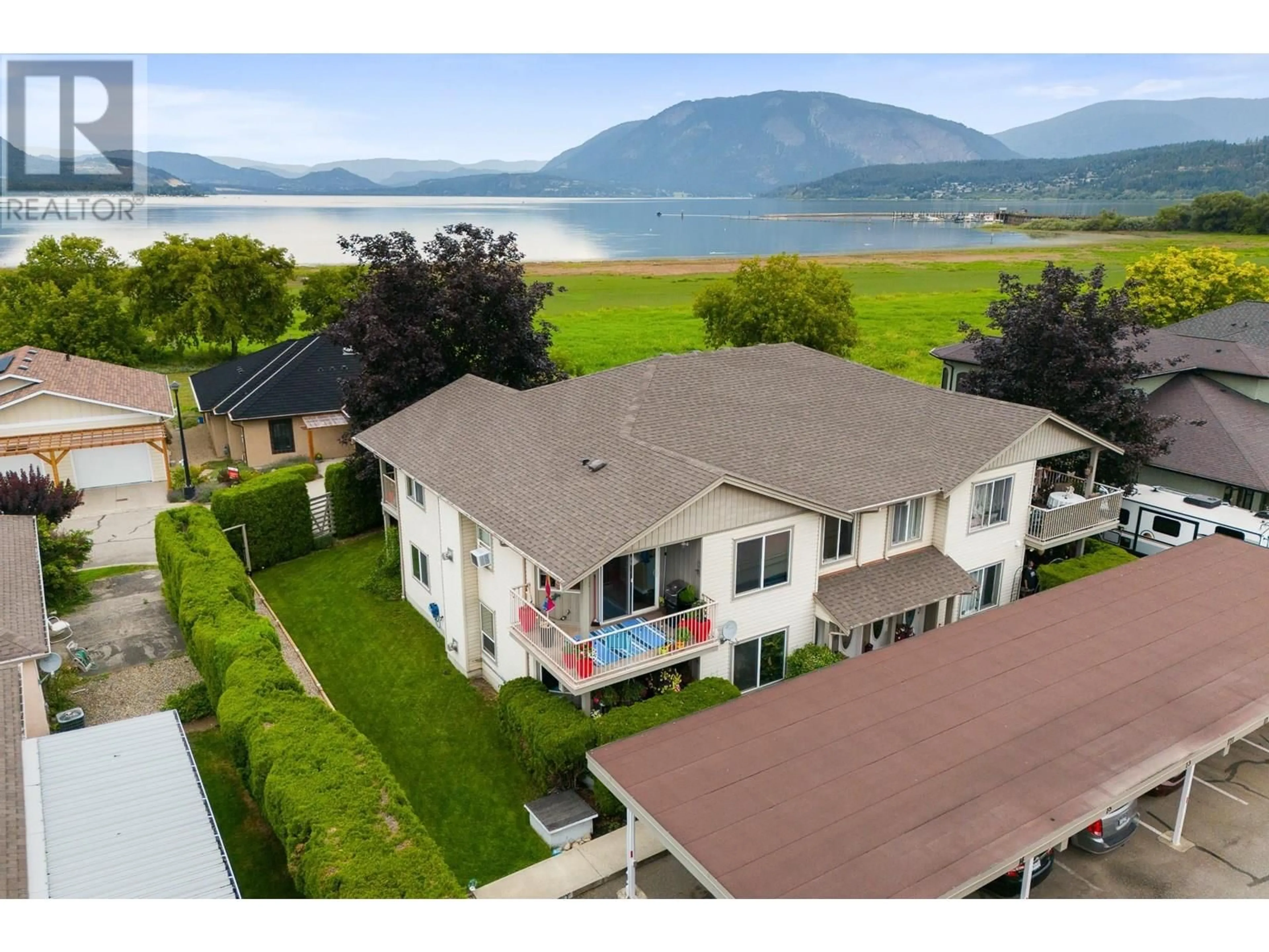 A pic from outside/outdoor area/front of a property/back of a property/a pic from drone, water/lake/river/ocean view for 14 - 171 BEATTY AVENUE NORTHWEST, Salmon Arm British Columbia V1E2W4