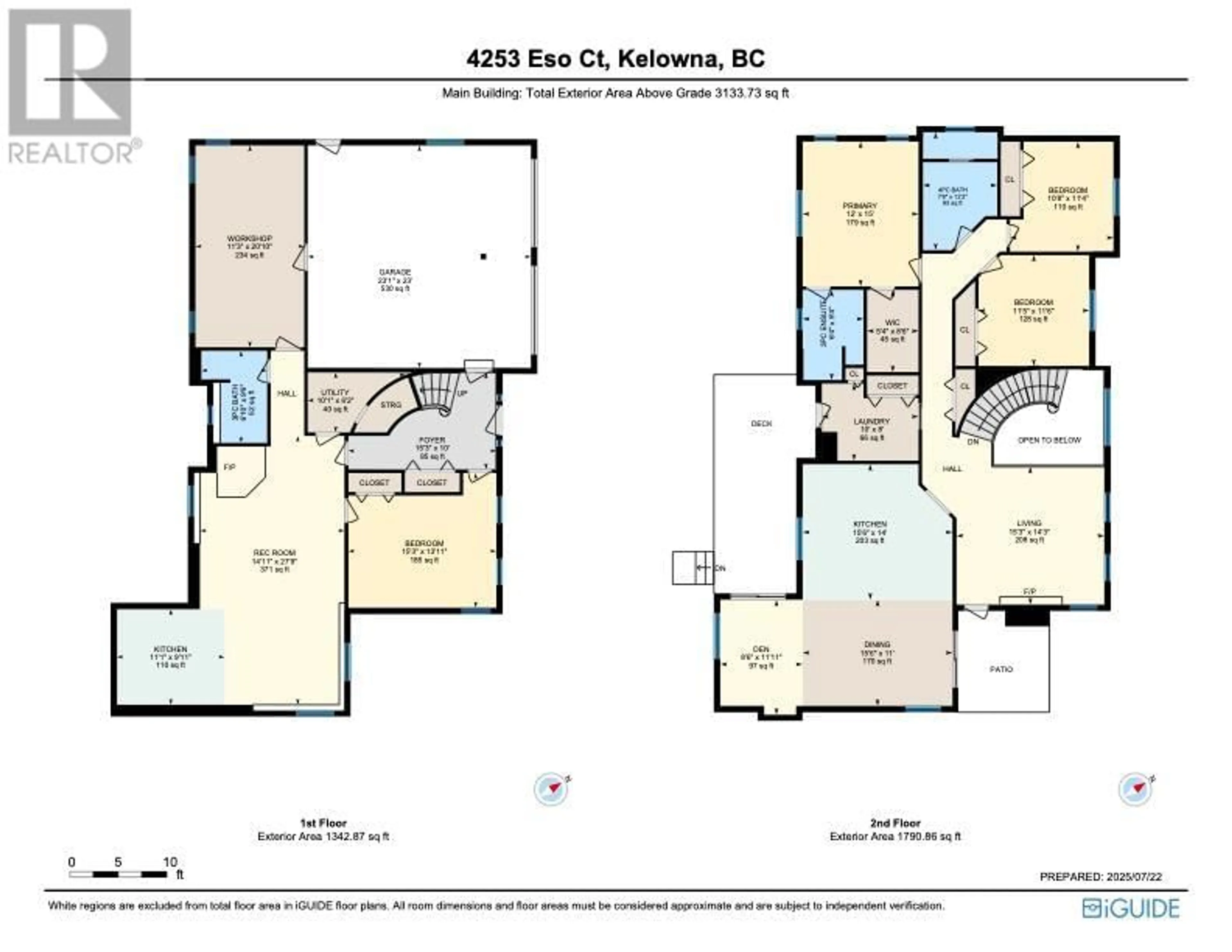 Floor plan for 4253 ESO COURT, Kelowna British Columbia V1W4A4