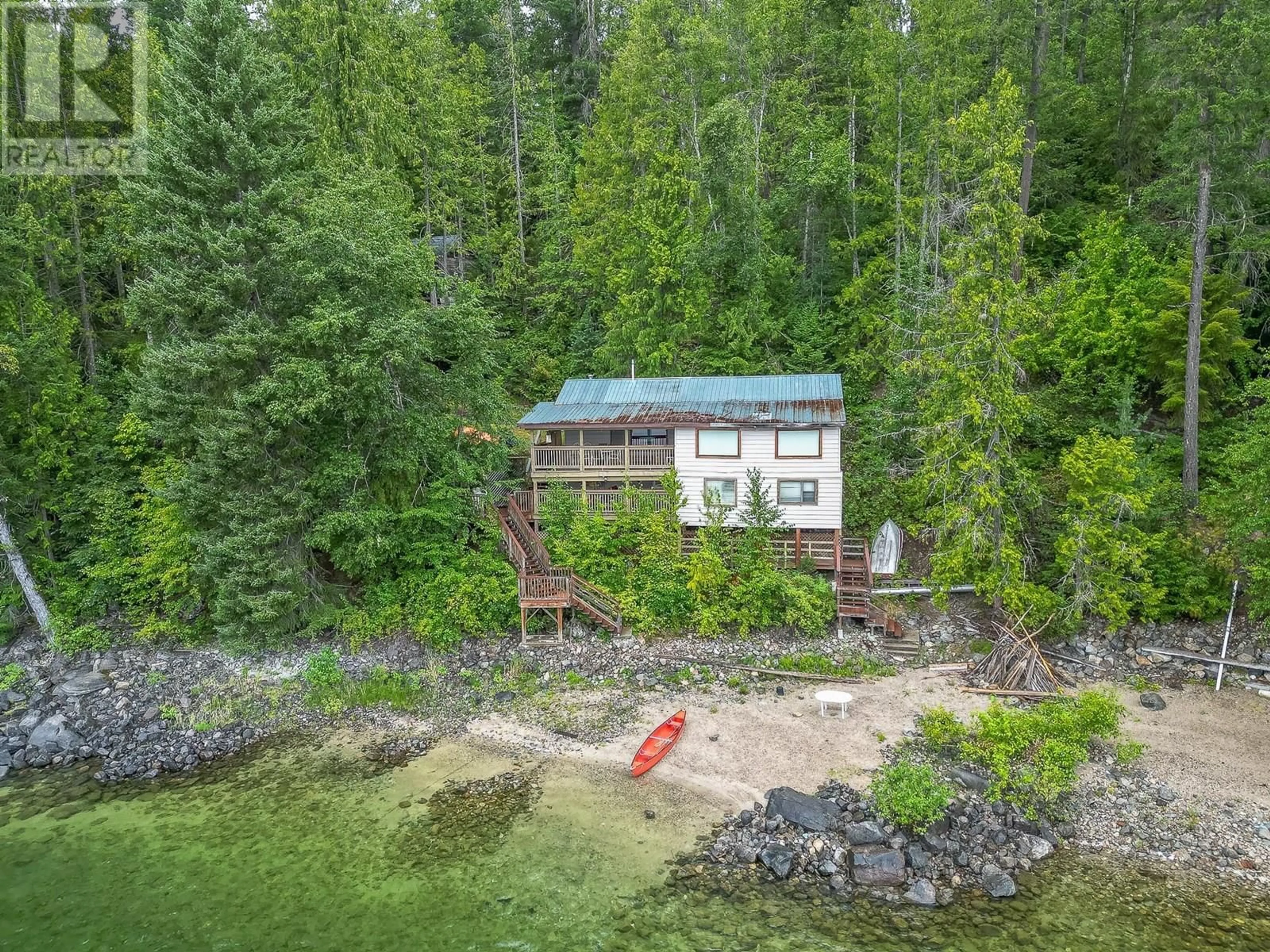 A pic from outside/outdoor area/front of a property/back of a property/a pic from drone, water/lake/river/ocean view for 26 SIMARD ROAD, Enderby British Columbia V0E1V5