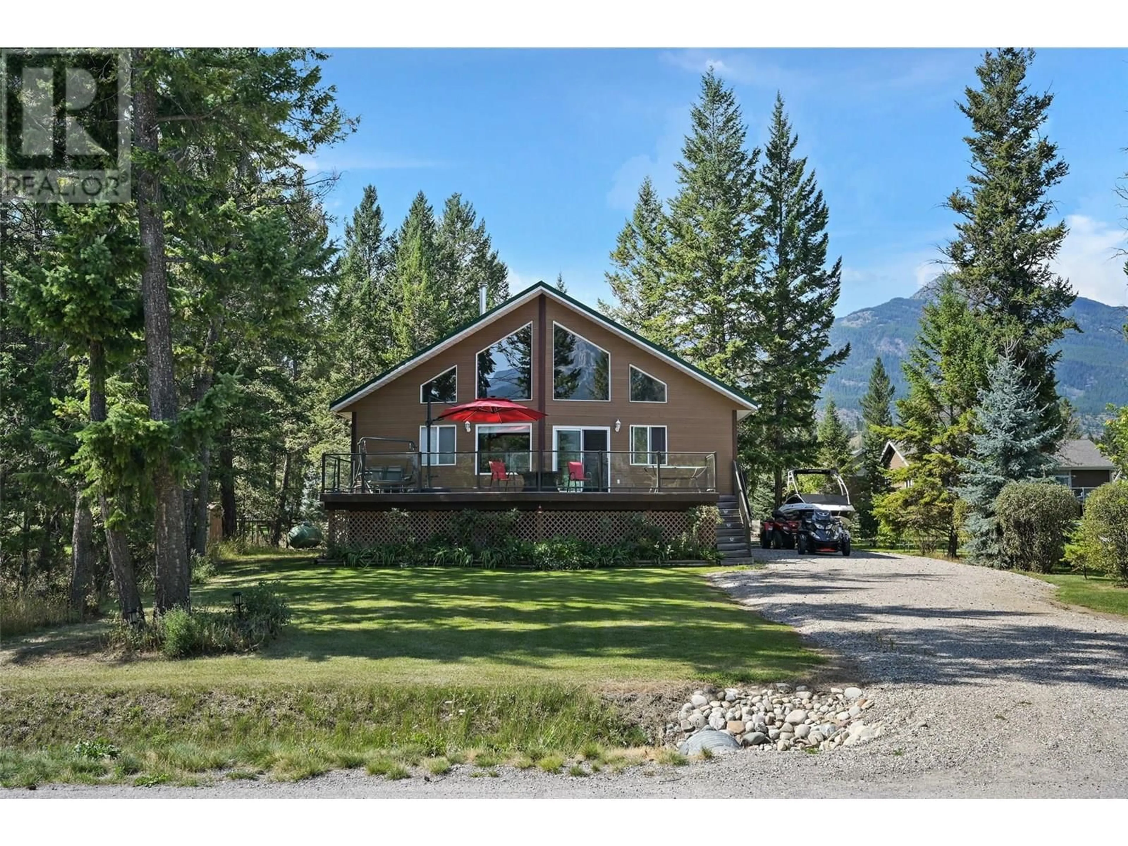 A pic from outside/outdoor area/front of a property/back of a property/a pic from drone, mountain view for 7000 COLUMBIA RIDGE DRIVE, Fairmont Hot Springs British Columbia V0B1L2