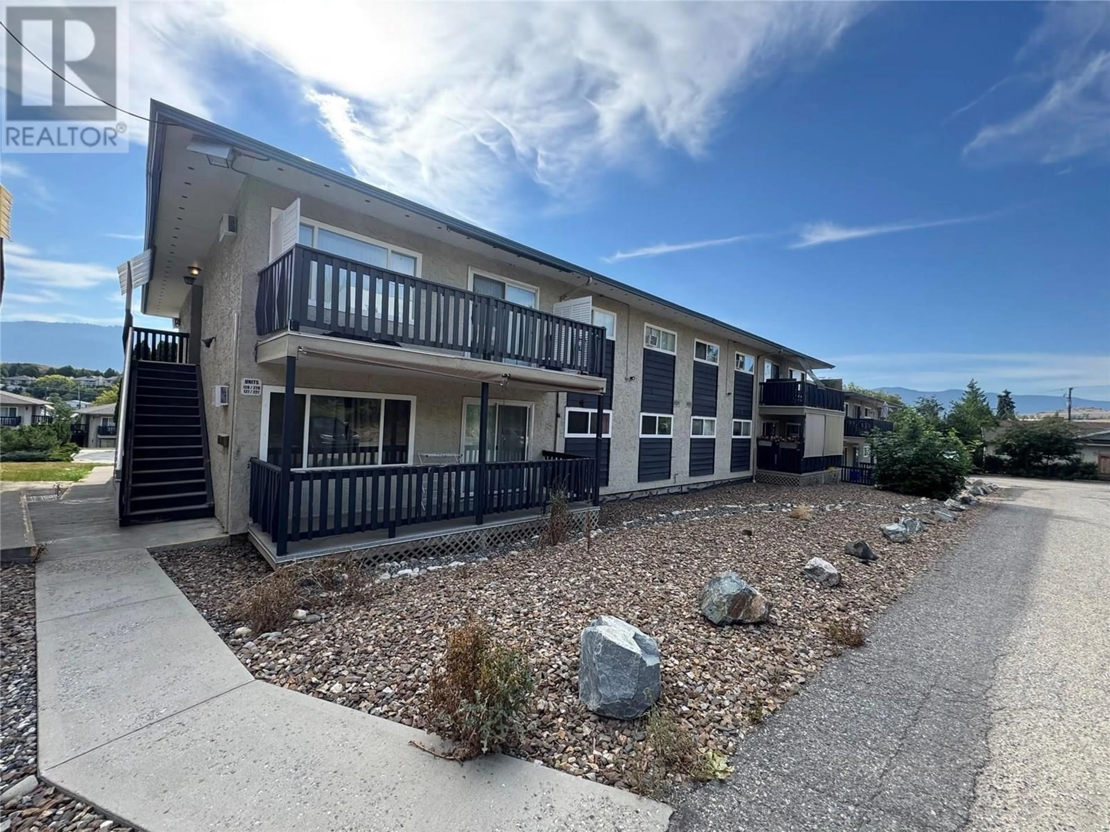 A pic from outside/outdoor area/front of a property/back of a property/a pic from drone, unknown for 128 - 3505 38 STREET, Vernon British Columbia V1T6X1