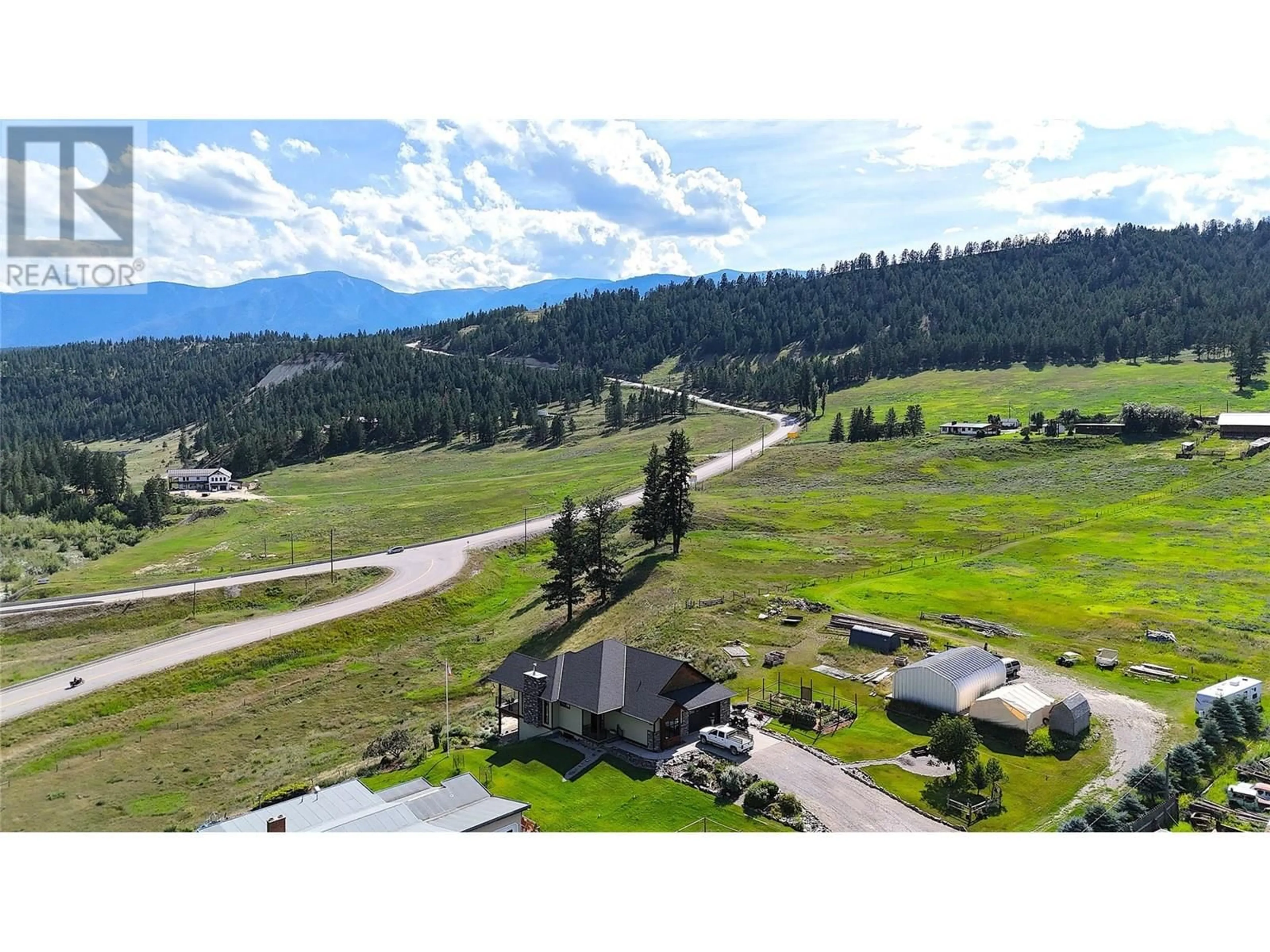 A pic from outside/outdoor area/front of a property/back of a property/a pic from drone, mountain view for 129 WESTSIDE ROAD, Invermere British Columbia V0A1K5
