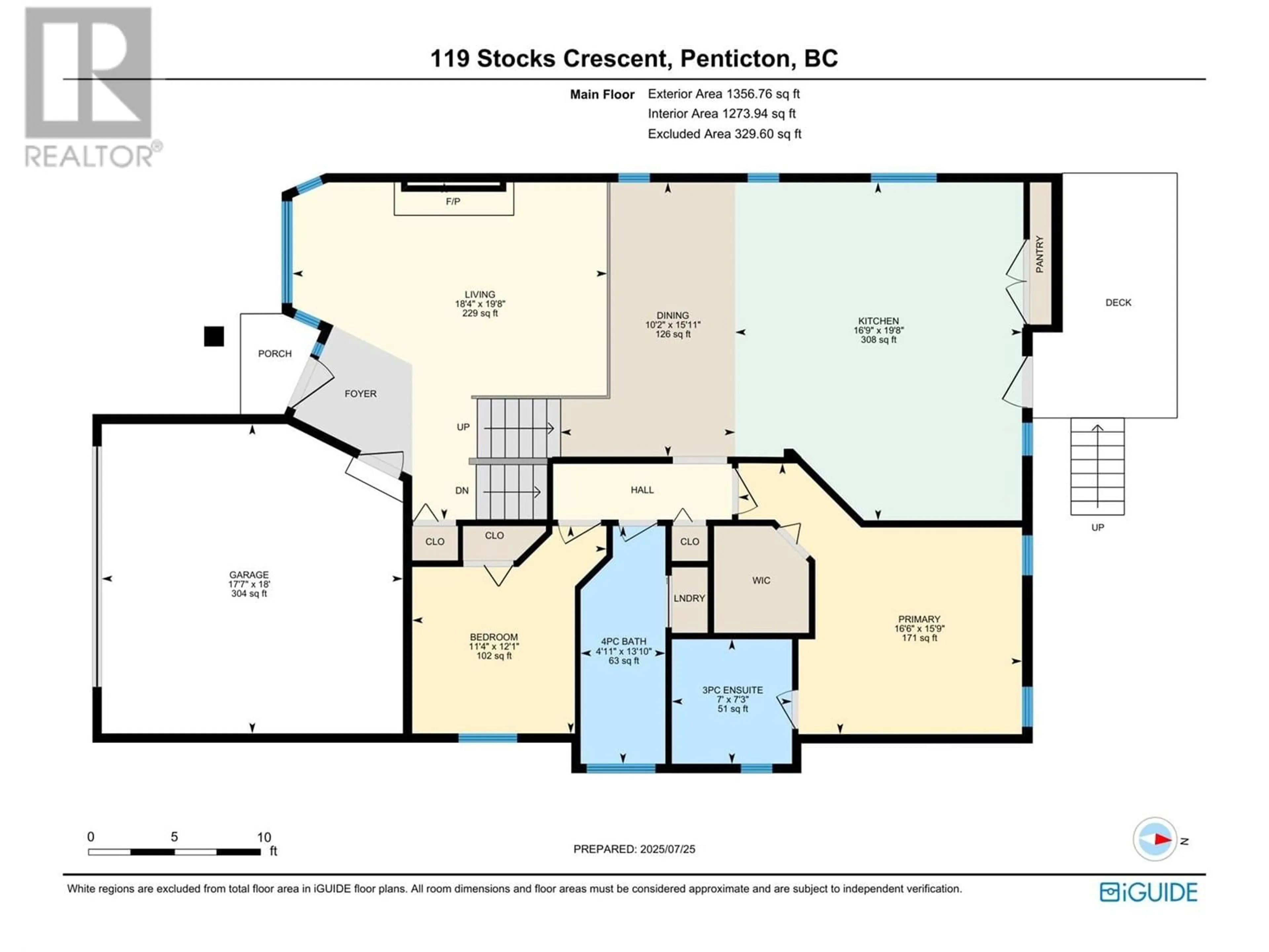 Floor plan for 119 STOCKS CRESCENT, Penticton British Columbia V2A8P6