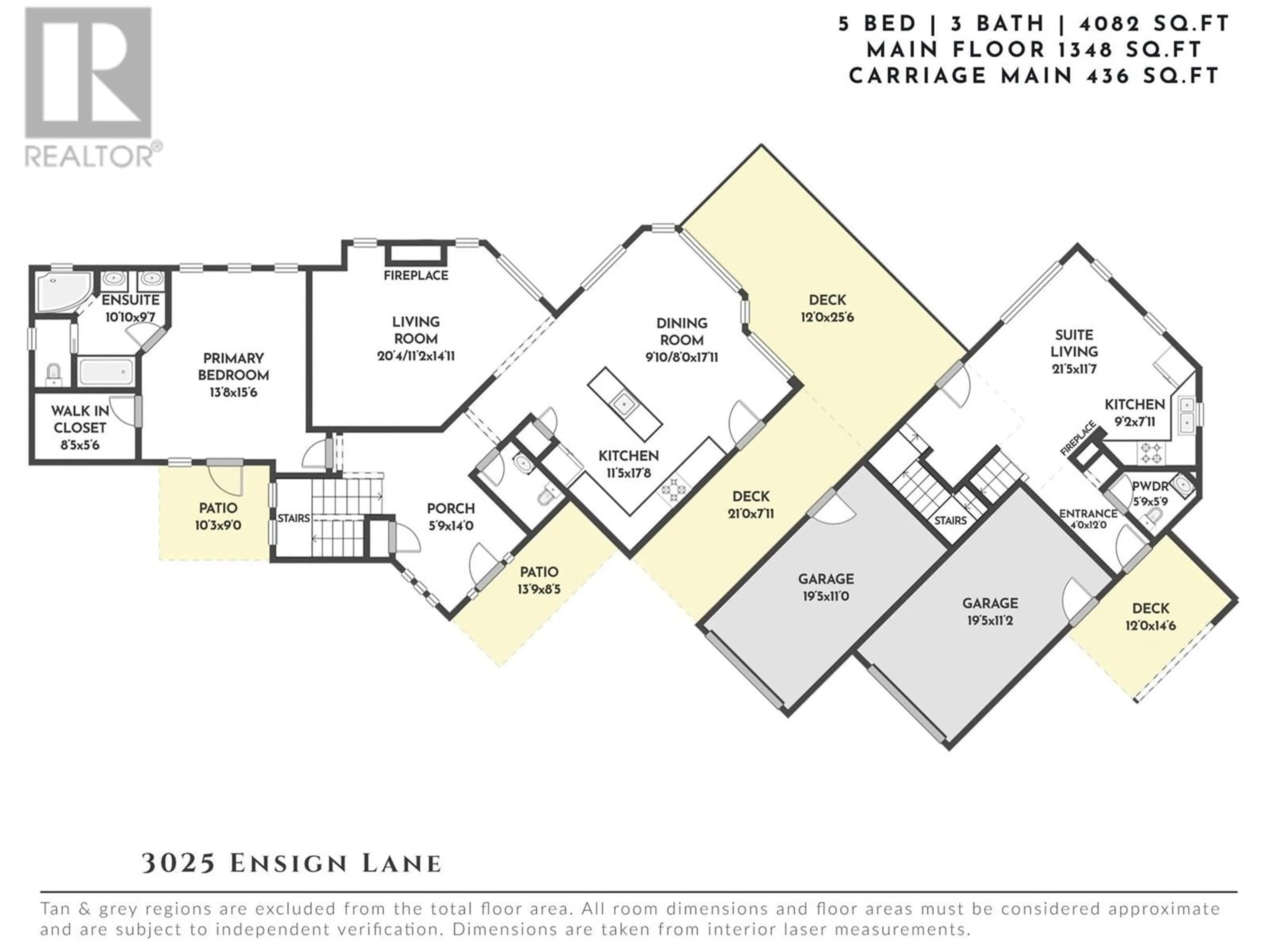 Floor plan for 3025 ENSIGN LANE, West Kelowna British Columbia V4T2Z4