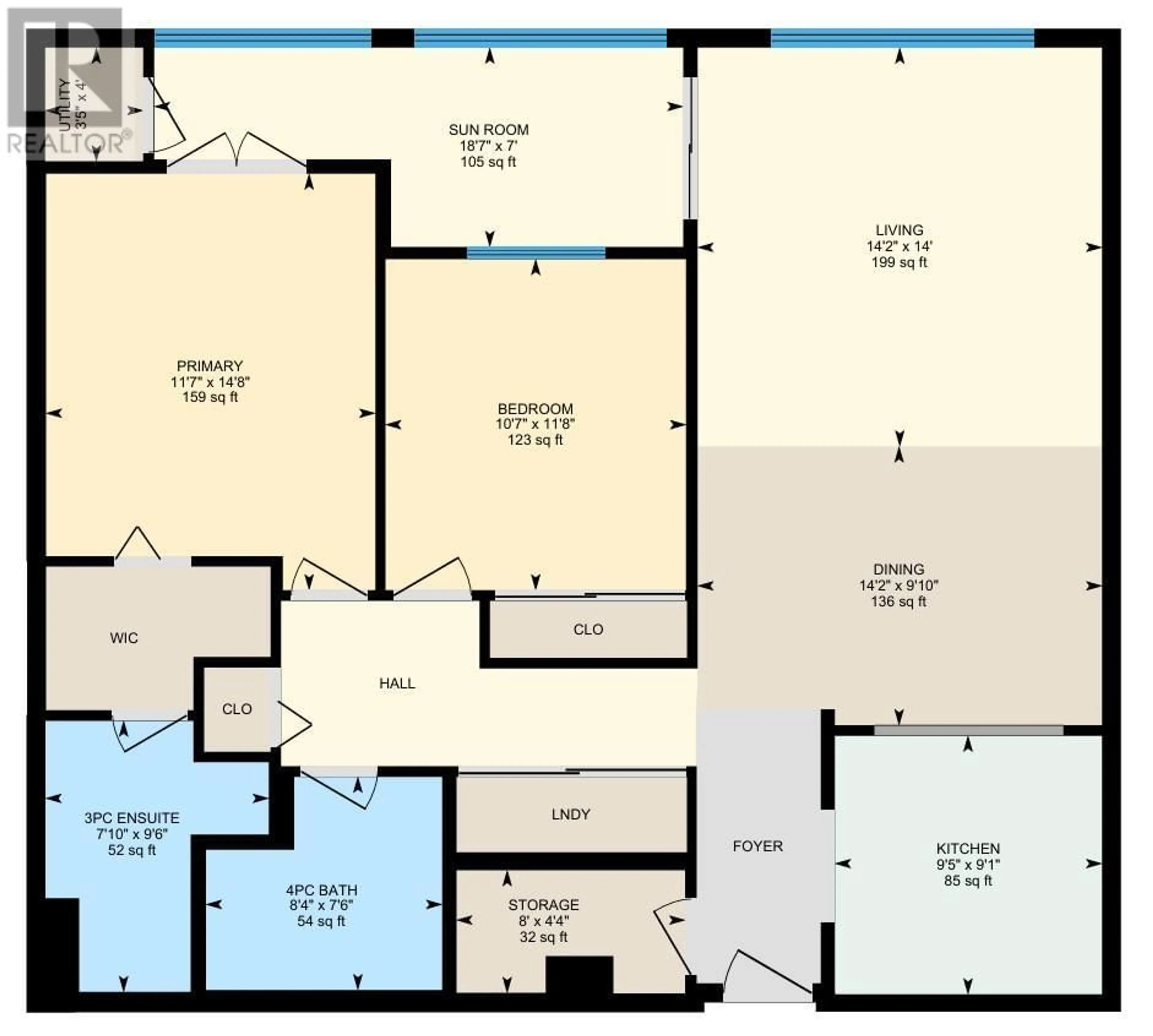 Floor plan for 309 - 1045 SUTHERLAND AVENUE, Kelowna British Columbia V1Y5Y1