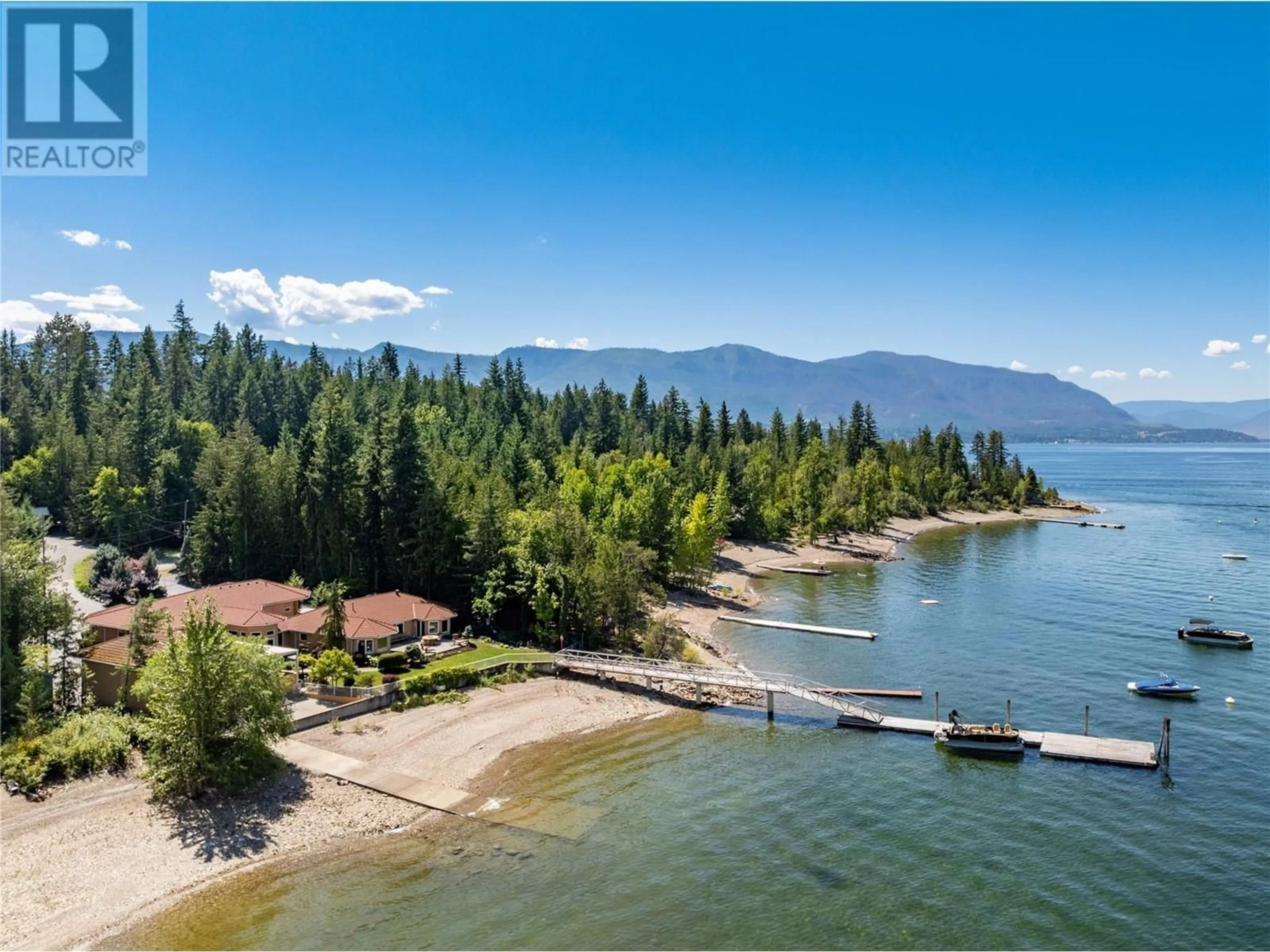 A pic from outside/outdoor area/front of a property/back of a property/a pic from drone, water/lake/river/ocean view for 2471 ROCKY POINT ROAD, Blind Bay British Columbia V0E1H1