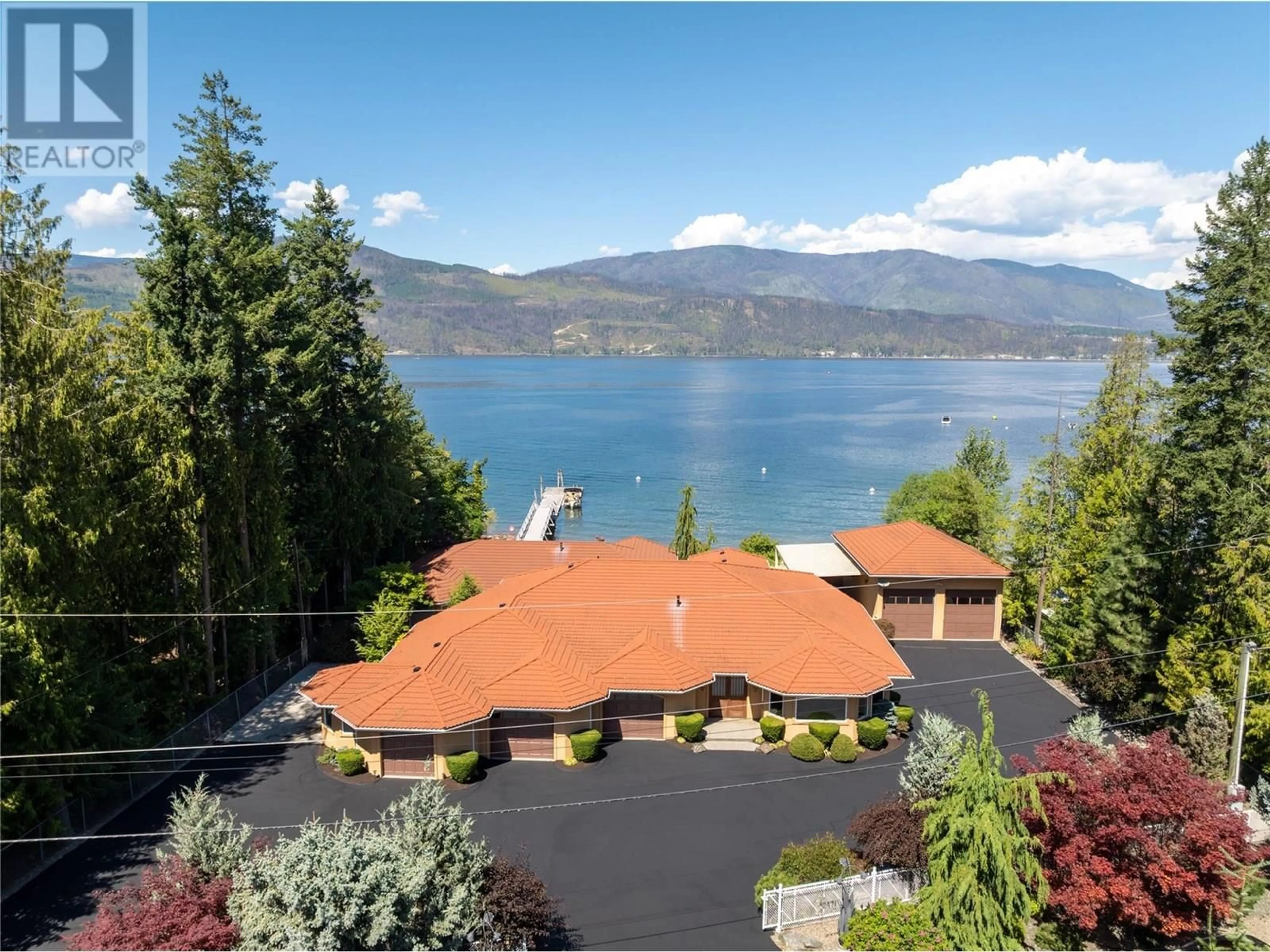 A pic from outside/outdoor area/front of a property/back of a property/a pic from drone, water/lake/river/ocean view for 2471 ROCKY POINT ROAD, Blind Bay British Columbia V0E1H1
