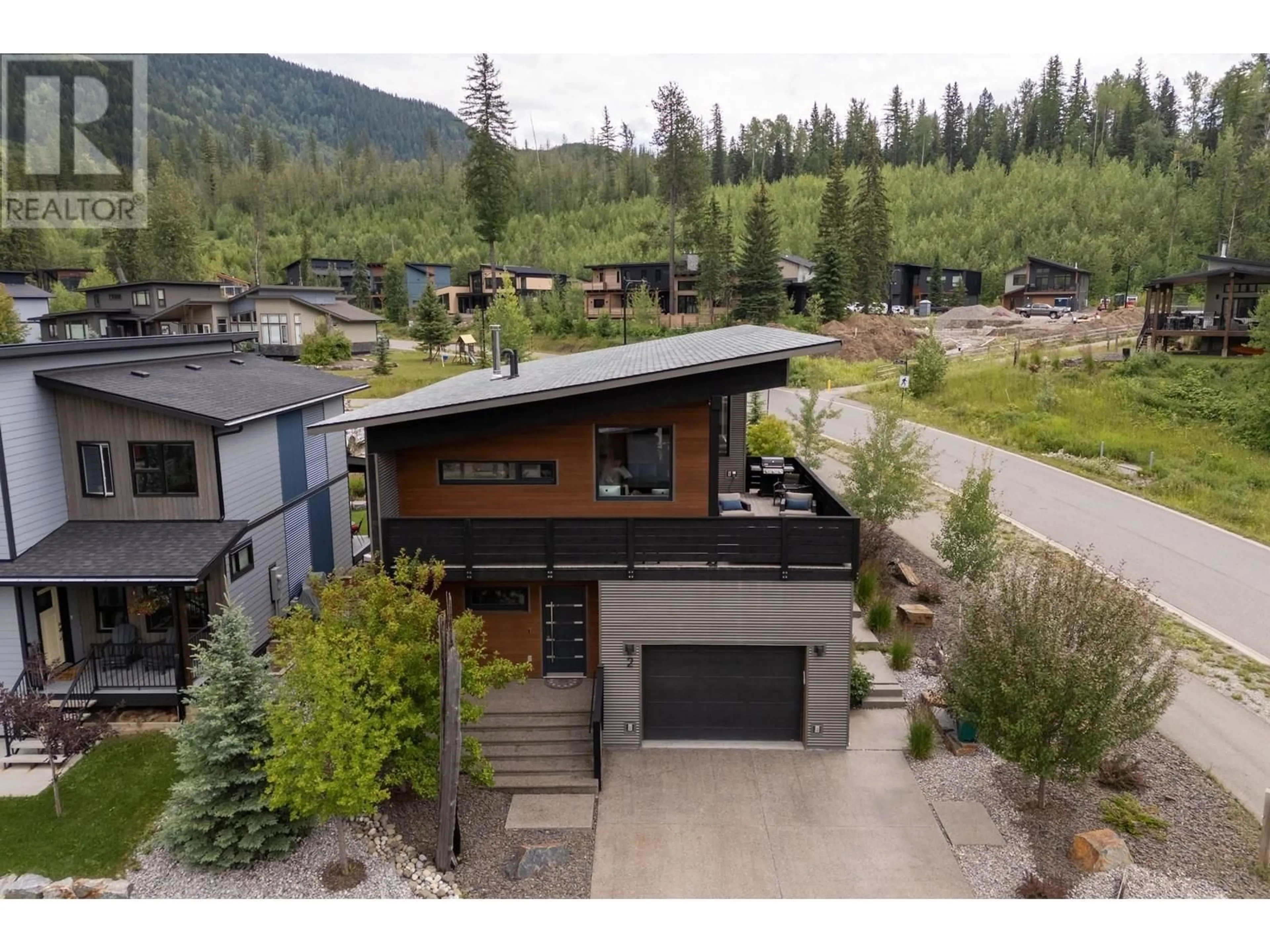 A pic from outside/outdoor area/front of a property/back of a property/a pic from drone, mountain view for 2 PIEDMONT DRIVE, Fernie British Columbia V0B1M4