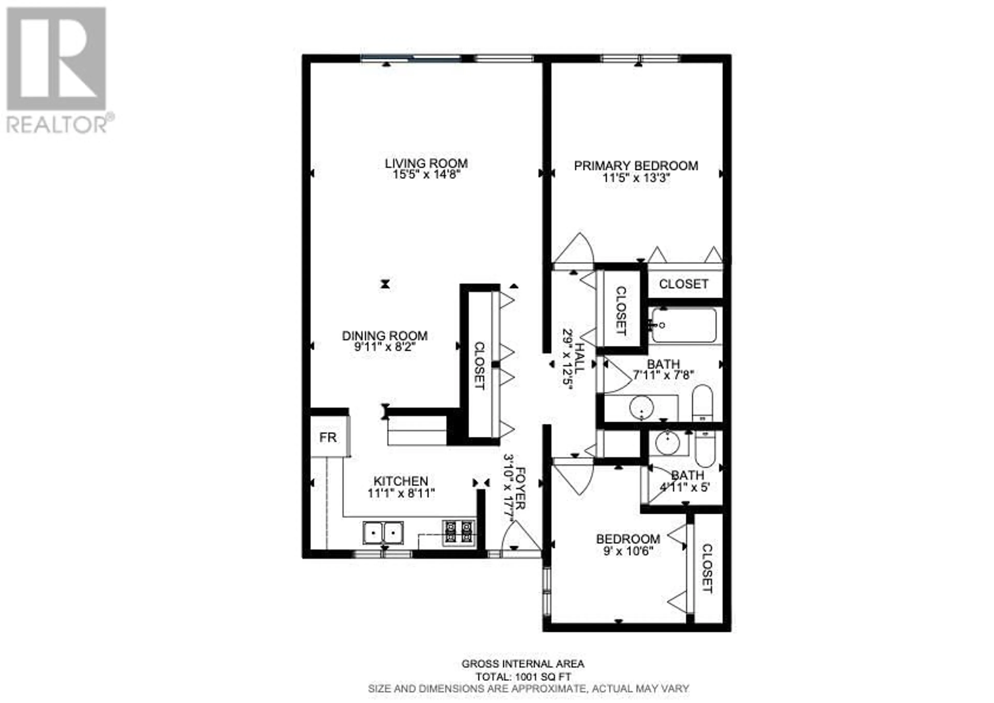 Floor plan for 3 - 840 DESMOND STREET, Kamloops British Columbia V2B5K4