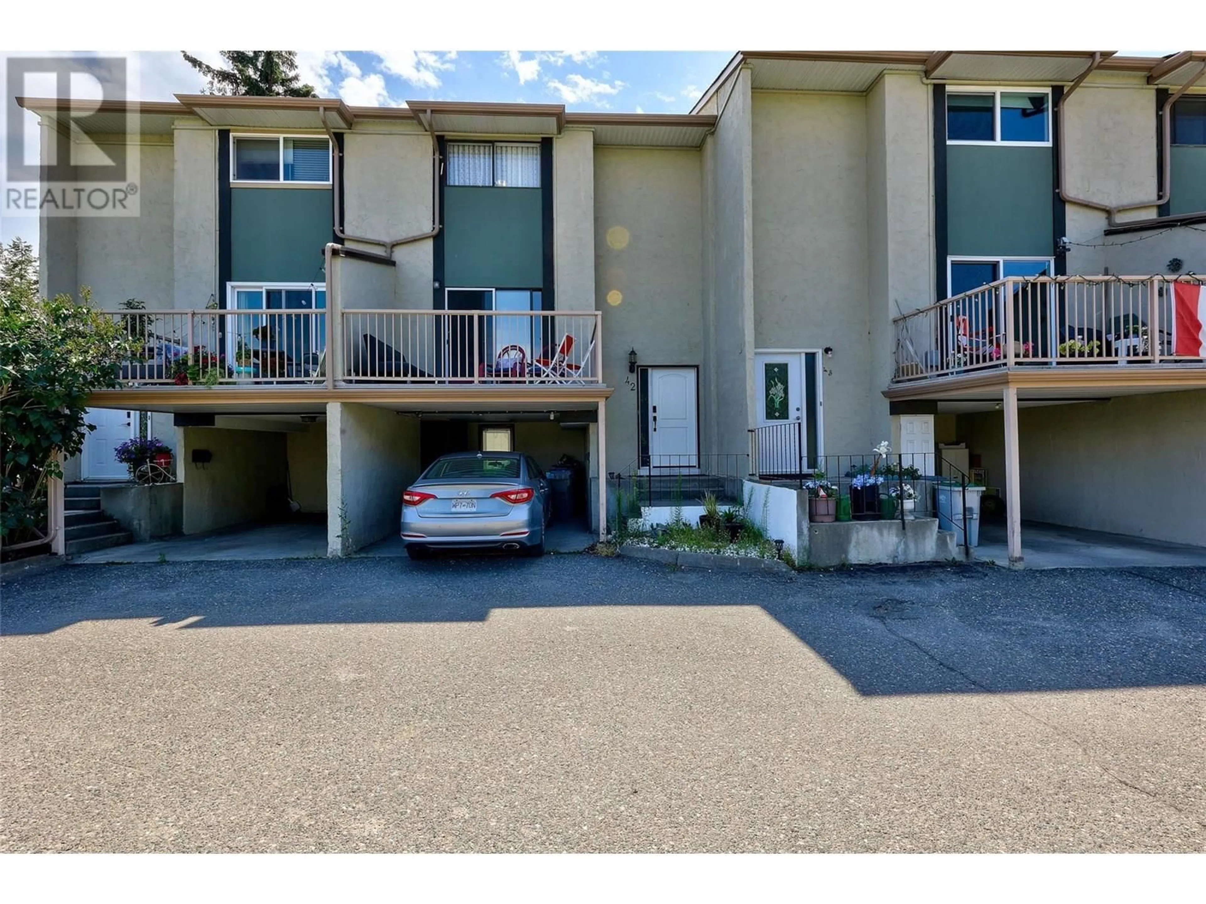 A pic from outside/outdoor area/front of a property/back of a property/a pic from drone, street for 42 - 1469 SPRINGHILL DRIVE, Kamloops British Columbia V2E1H5