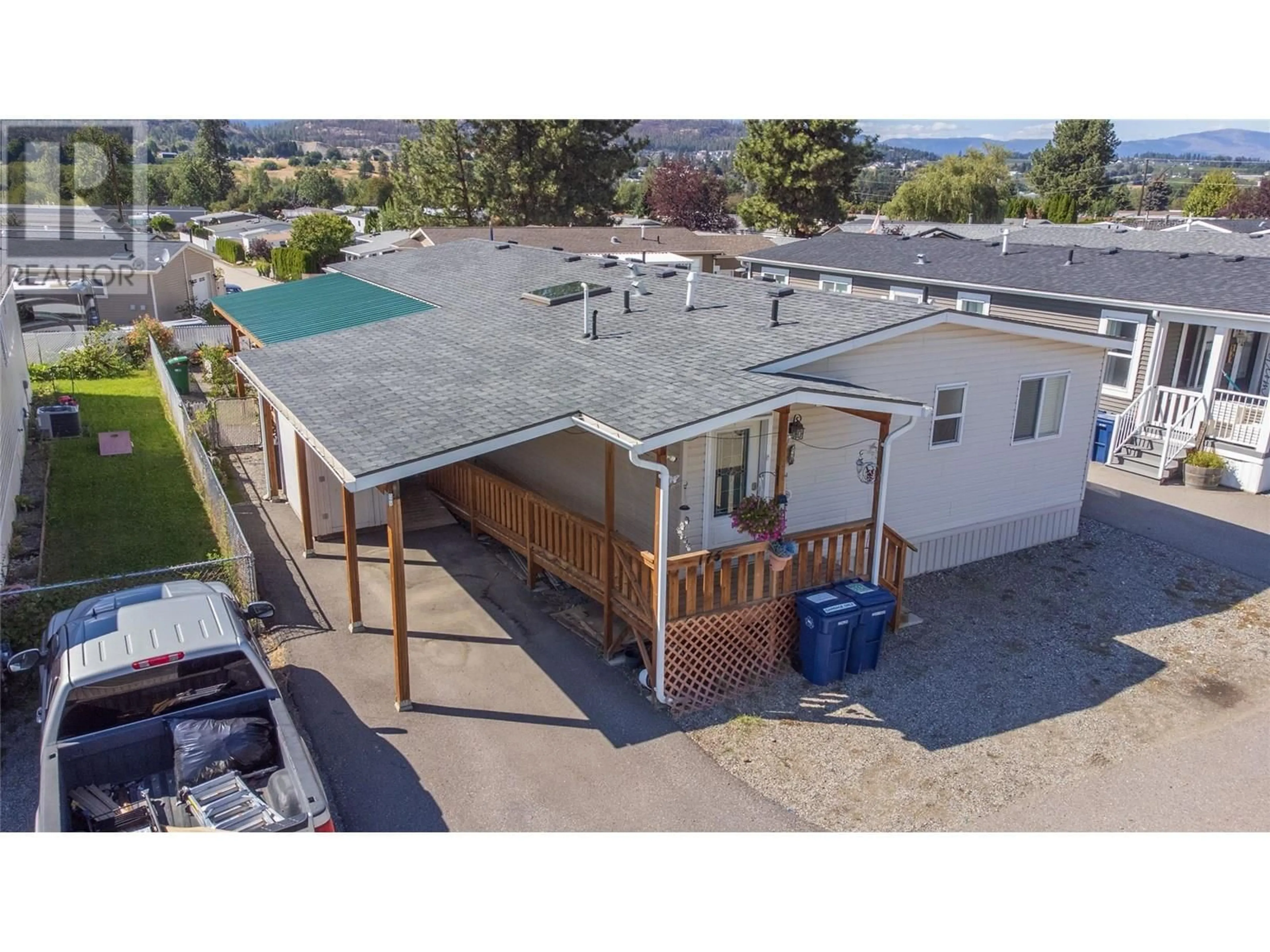 A pic from outside/outdoor area/front of a property/back of a property/a pic from drone, street for 175 - 9020 JIM BAILEY ROAD, Kelowna British Columbia V4V1E5