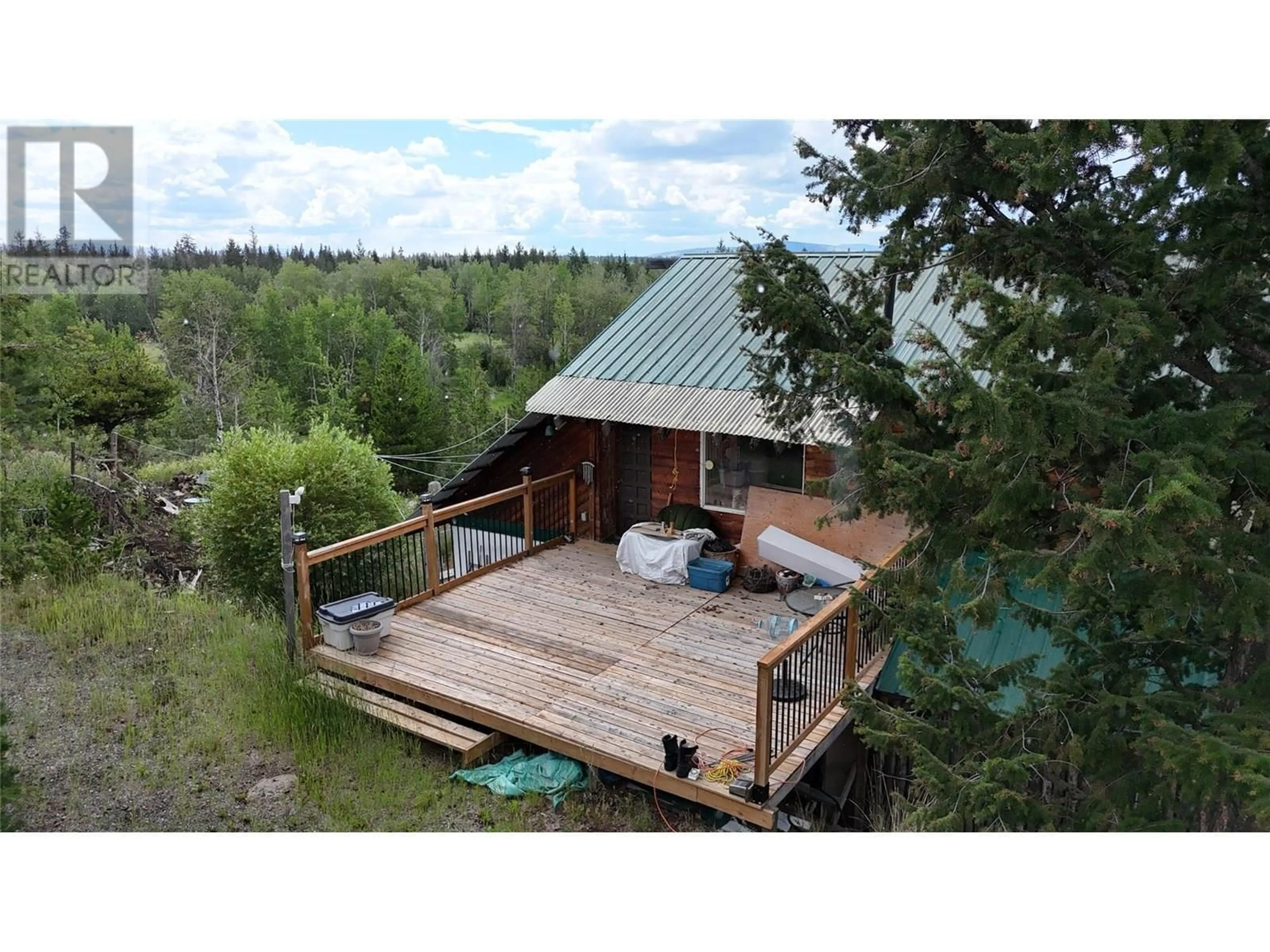 A pic from outside/outdoor area/front of a property/back of a property/a pic from drone, unknown for 1400 CHASM ROAD, 70 Mile House British Columbia V0K1K0